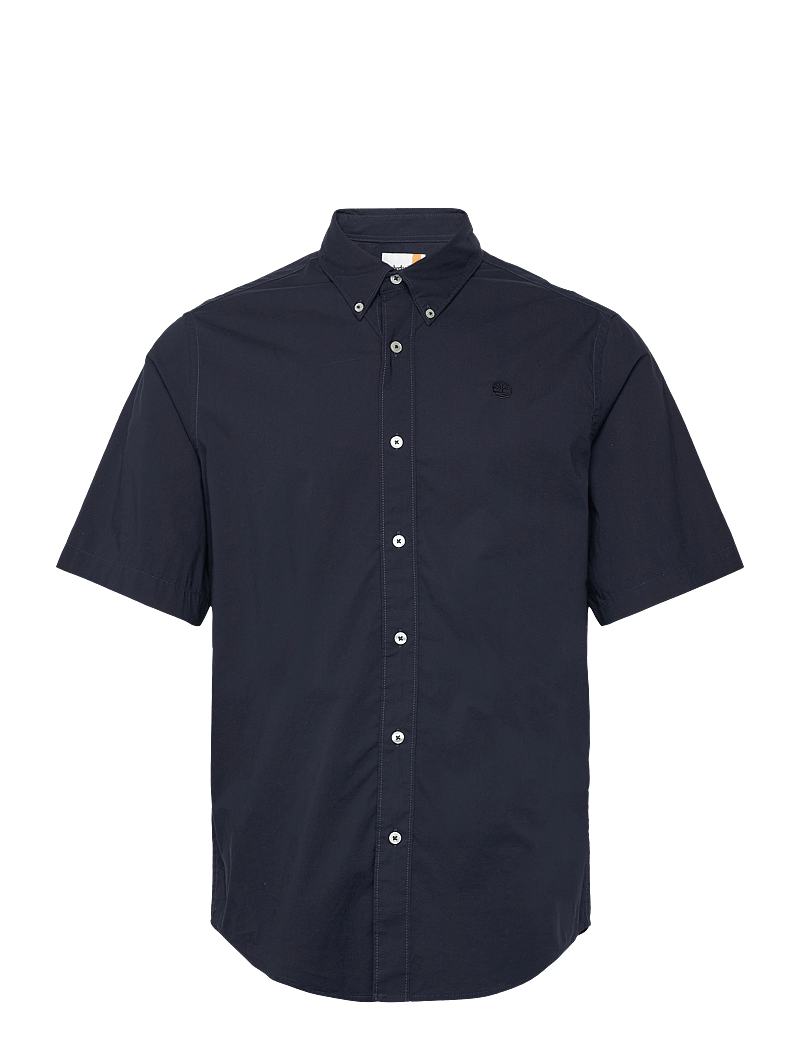 Timberland - Short Sleeve Stretch Poplin Shirt - kurzarmhemden - dark sapphire - 0