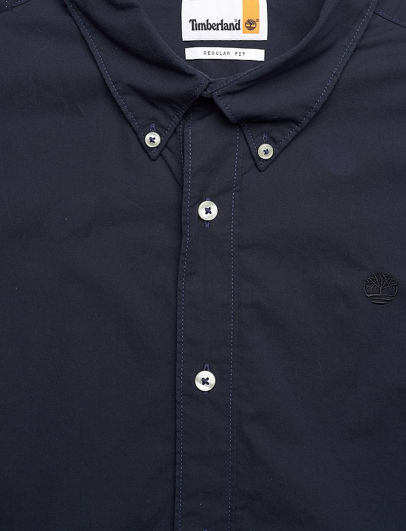 Timberland - Short Sleeve Stretch Poplin Shirt - kurzarmhemden - dark sapphire - 2