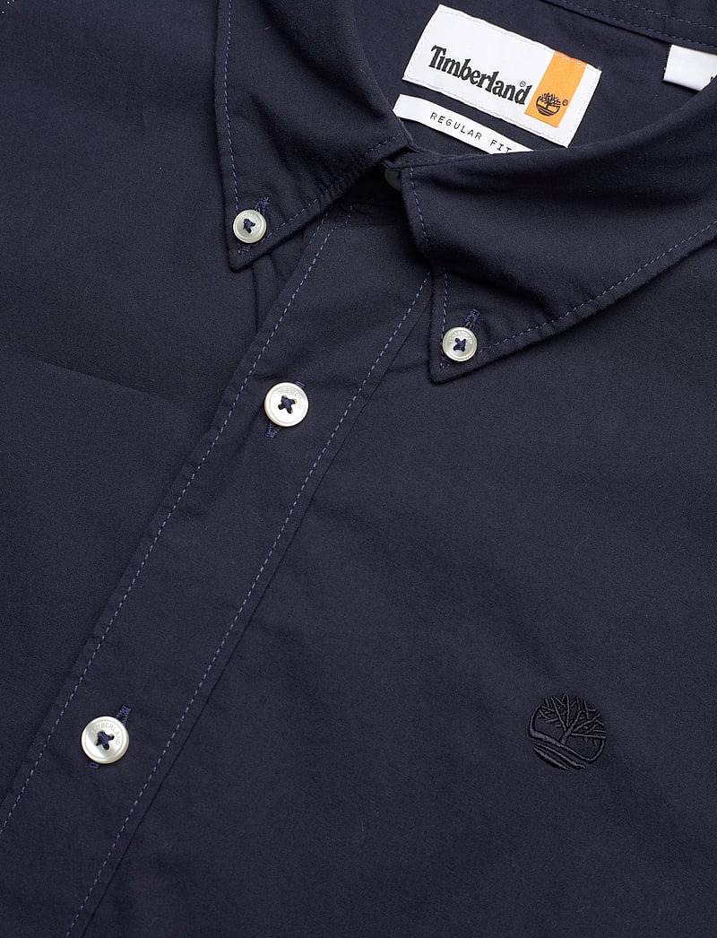 Timberland - Short Sleeve Stretch Poplin Shirt - kurzarmhemden - dark sapphire - 3