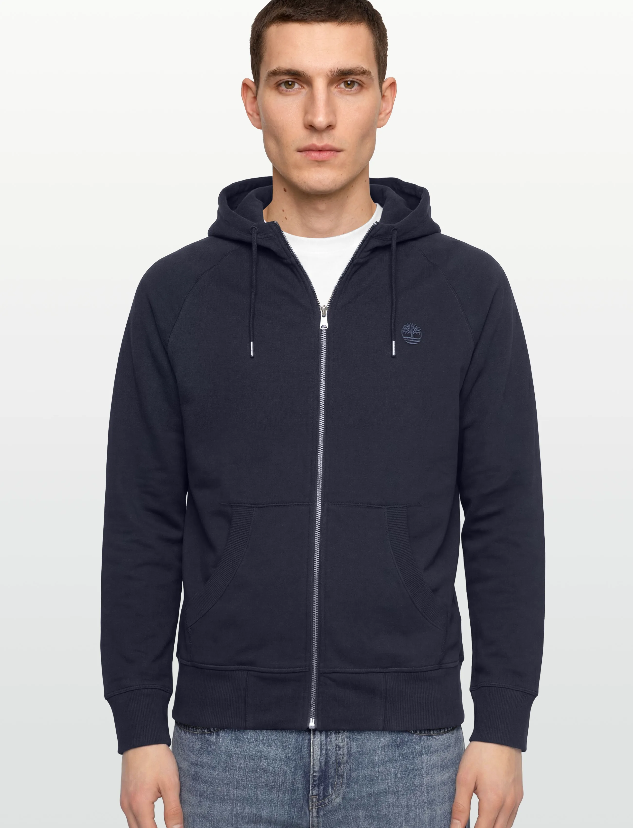 Timberland - EXETER RIVER Loopback Full Zip Hoodie DARK SAPPHIRE/DARK DENIM - hoodies - dark blue - 3