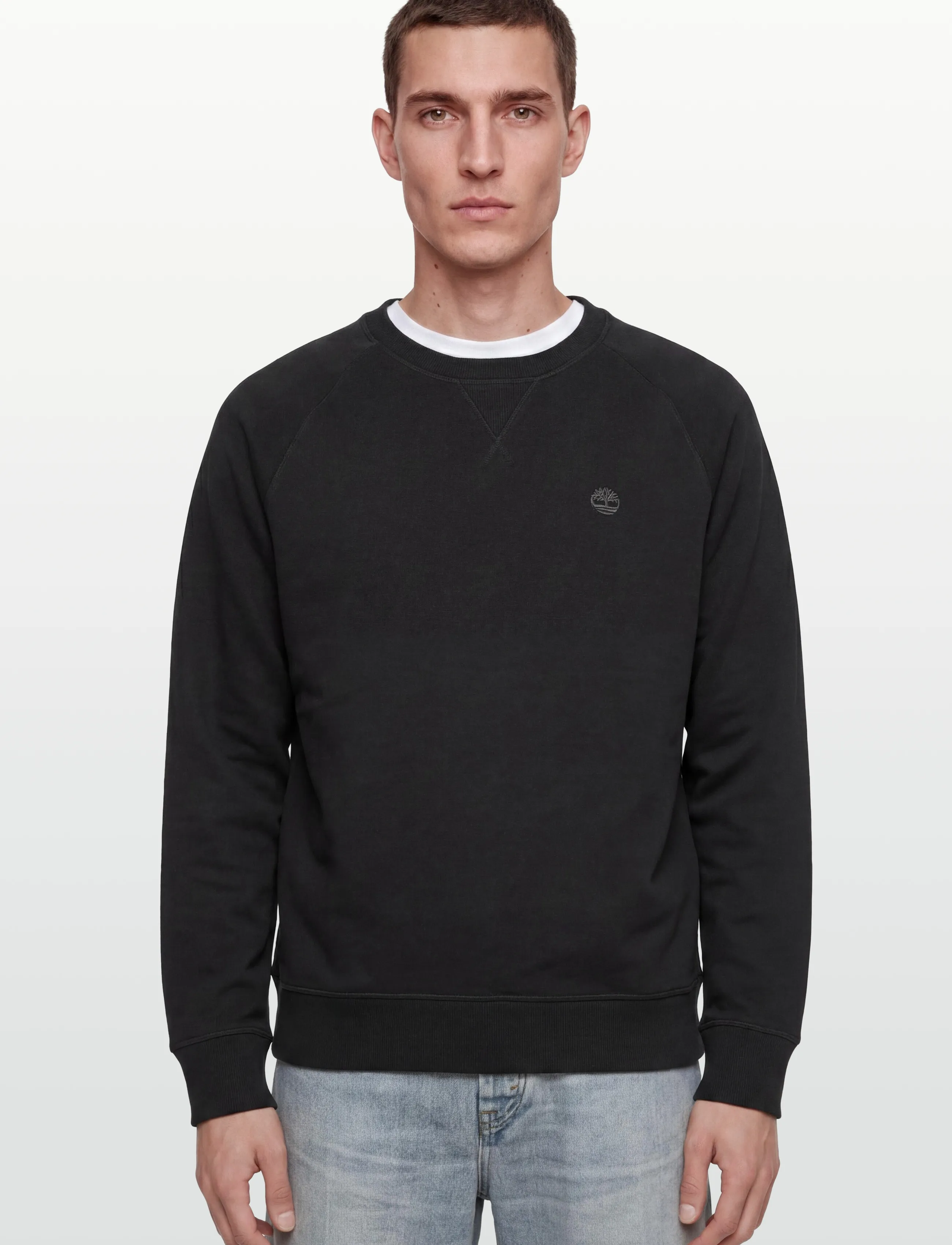 Timberland - EXETER RIVER Loopback Crew Neck Sweatshirt BLACK - sweatshirts - black - 3