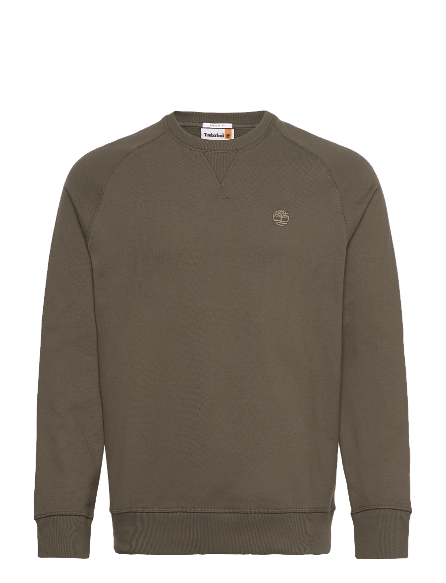 Timberland - EXETER RIVER Loopback Crew Neck Sweatshirt LEAF GREEN-CASSEL EARTH - shop etter stil - dark green - 0