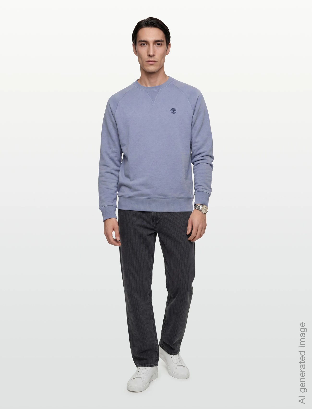 EXETER RIVER Loopback Crew Neck Sweatshirt STONE WASH - MEDIUM