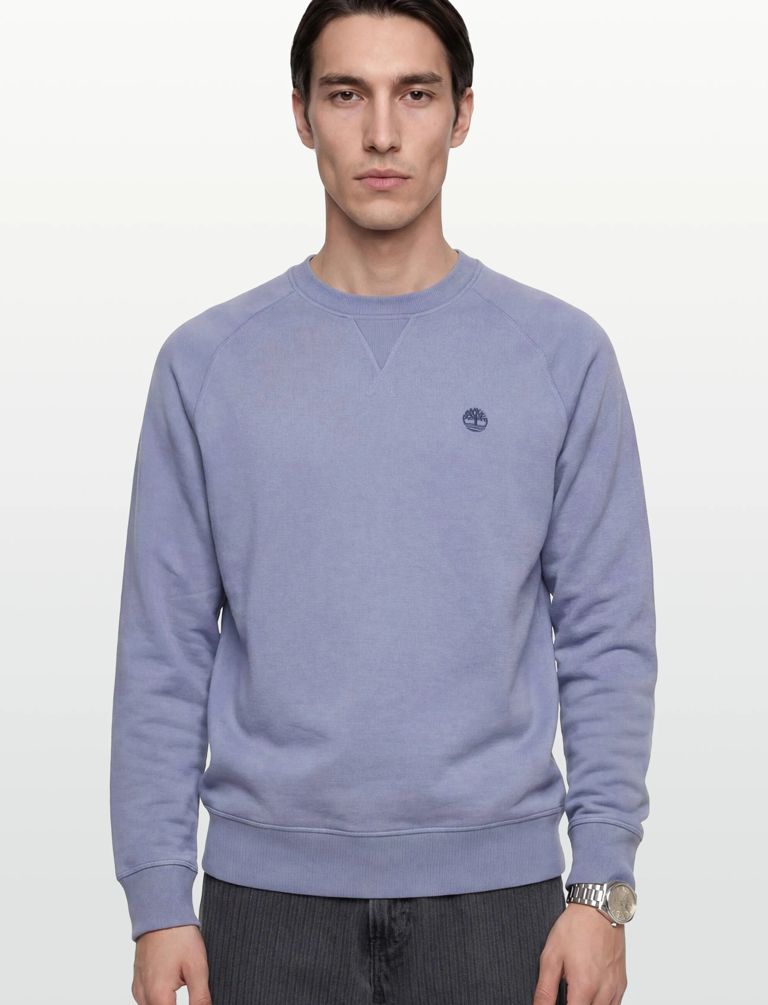 Timberland - EXETER RIVER Loopback Crew Neck Sweatshirt STONE WASH - sweatshirts - medium blue - 3