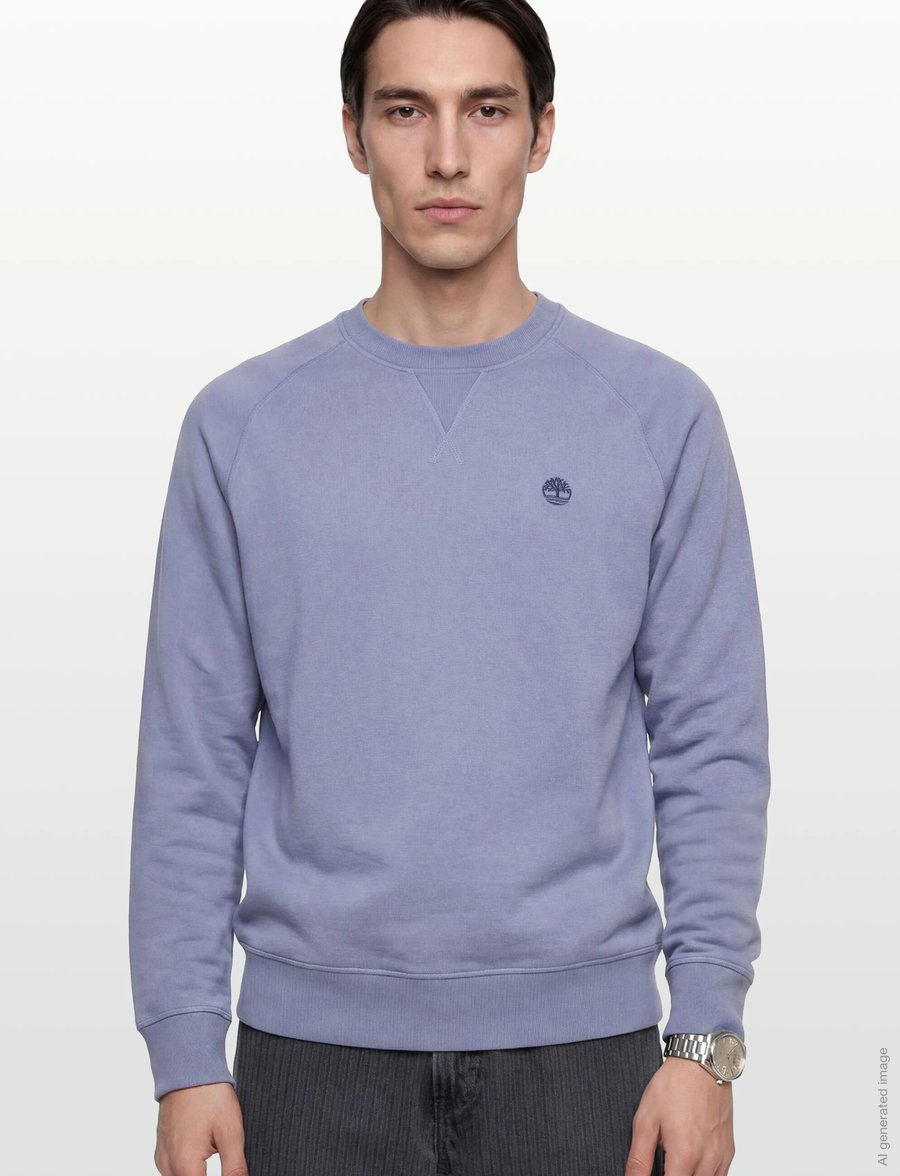 Timberland - EXETER RIVER Loopback Crew Neck Sweatshirt STONE WASH - nach stil kaufen - medium blue - 3
