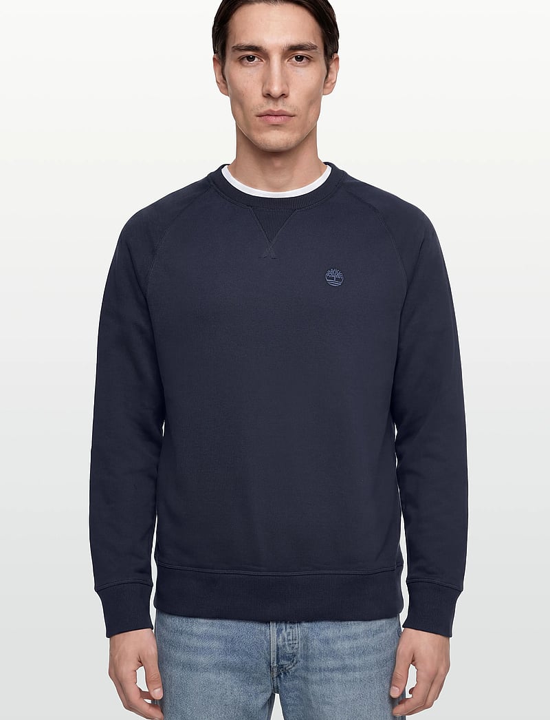 Timberland - EXETER RIVER Loopback Crew Neck Sweatshirt DARK SAPPHIRE/DARK DENIM - nach stil kaufen - dark blue - 3