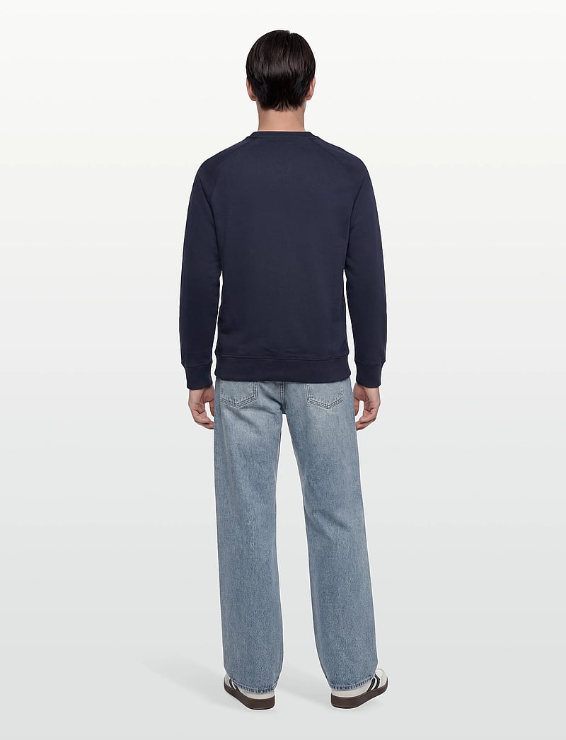 Timberland - EXETER RIVER Loopback Crew Neck Sweatshirt DARK SAPPHIRE/DARK DENIM - nach stil kaufen - dark blue - 4