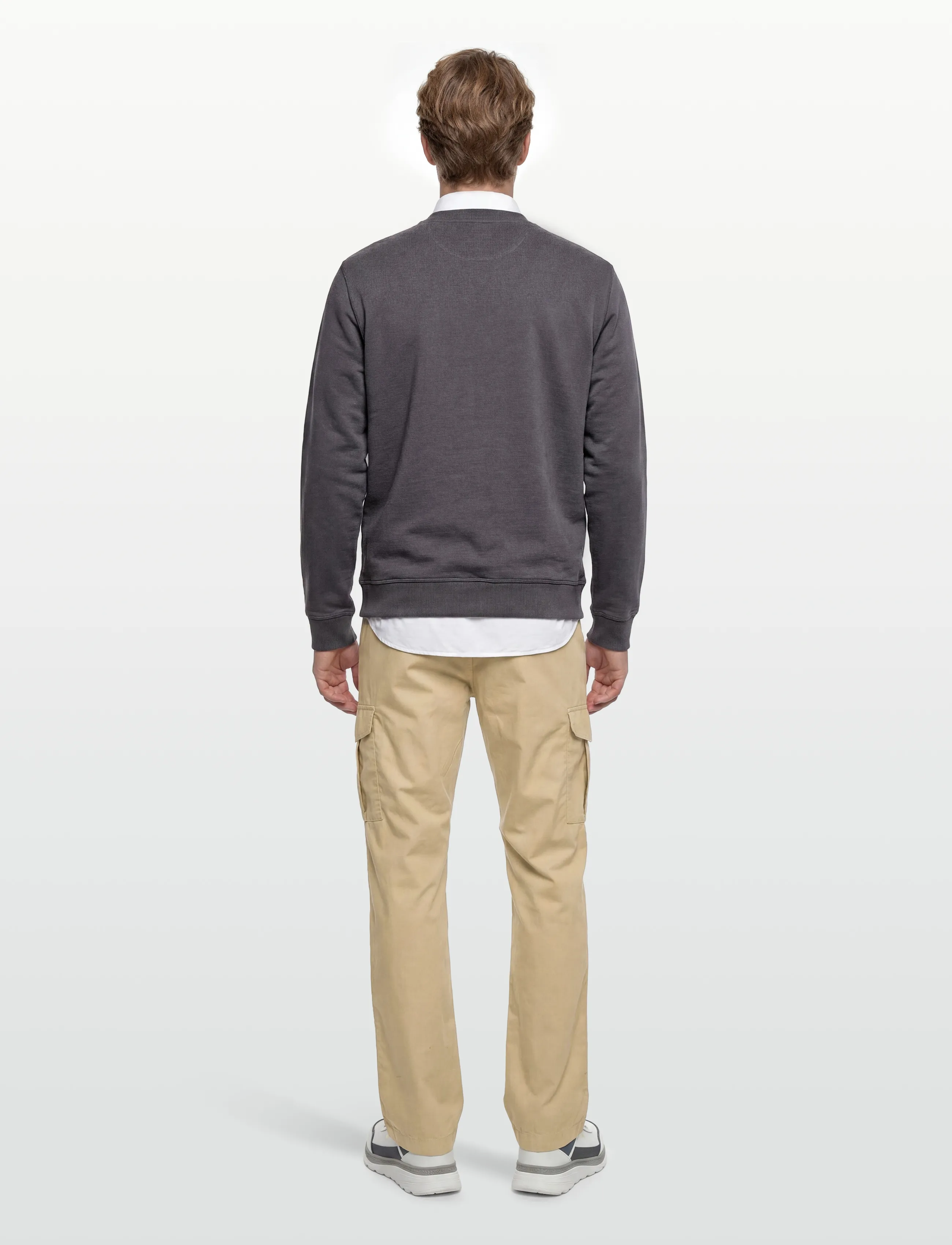 Timberland - ESTABLISHED 1973 Embroidered Logo Crew Neck Sweatshirt BLACKENED PEARL - shop efter stil - dark grey - 4