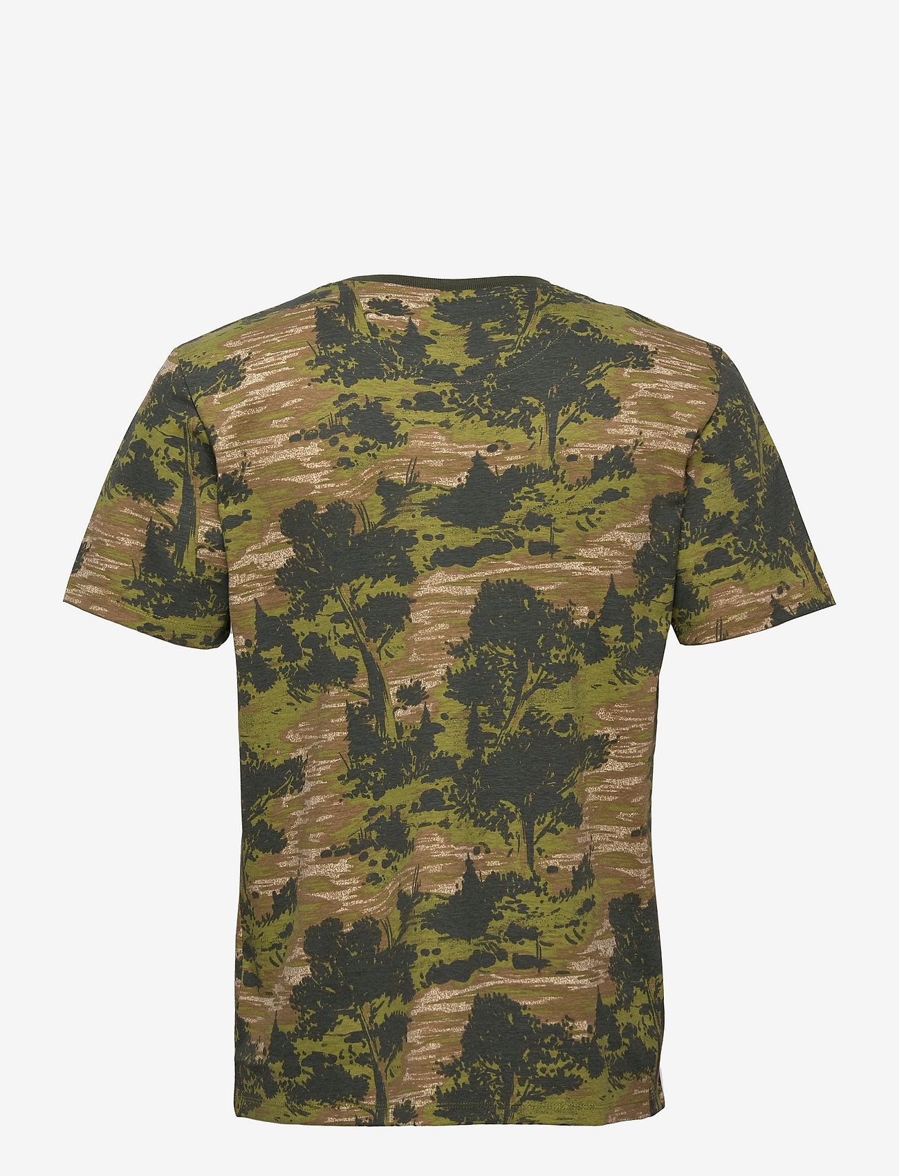 Timberland - SS AOP Tree Tee - calla green field trp prt - 1