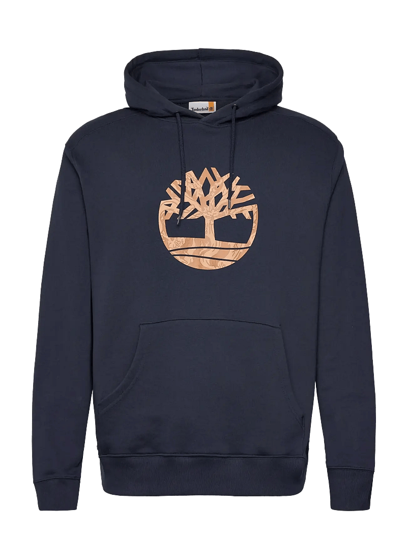 Timberland - Front Camo Tree Logo Hoodie - hoodies - dark sapphire - 0