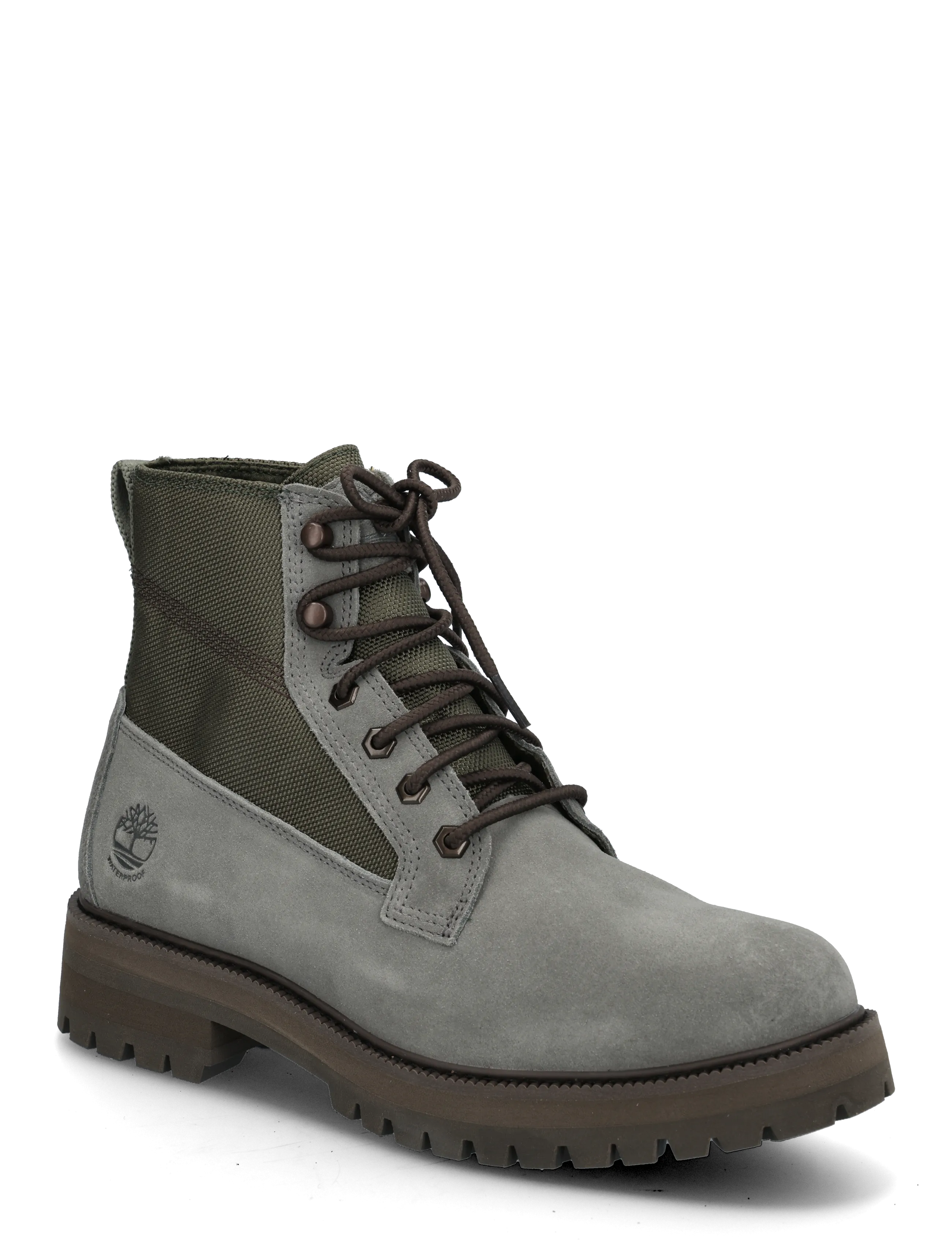 Timberland MID LACE UP WATERPROOF BOOT - Shoes - DARK GREY SUEDE / grey