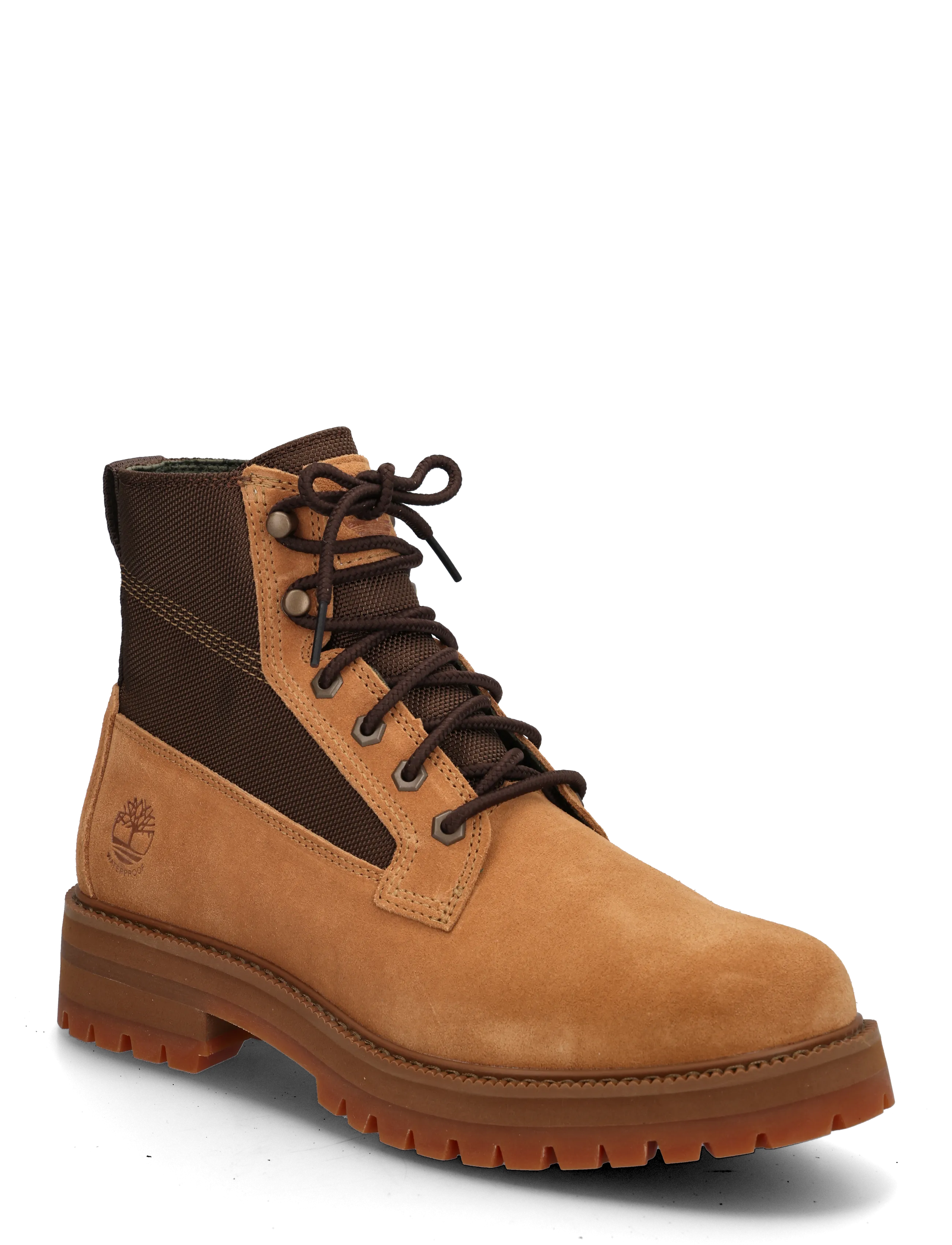Timberland MID LACE UP WATERPROOF BOOT - Shoes - MD BROWN SUEDE / brown