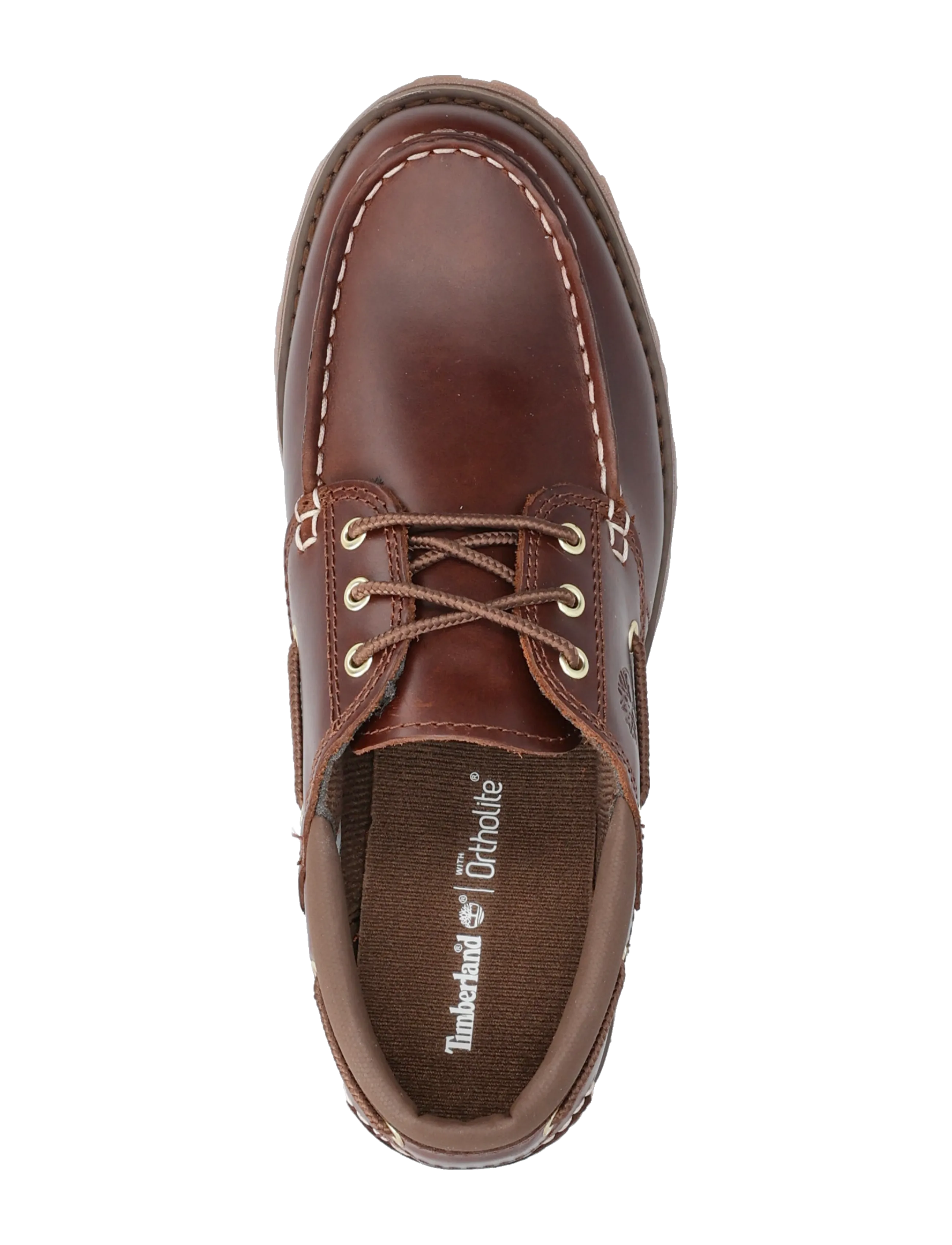 Timberland - Timberland Authentic BOAT SHOE RUST FULL GRAIN - derby shoes - rst full grain - 3
