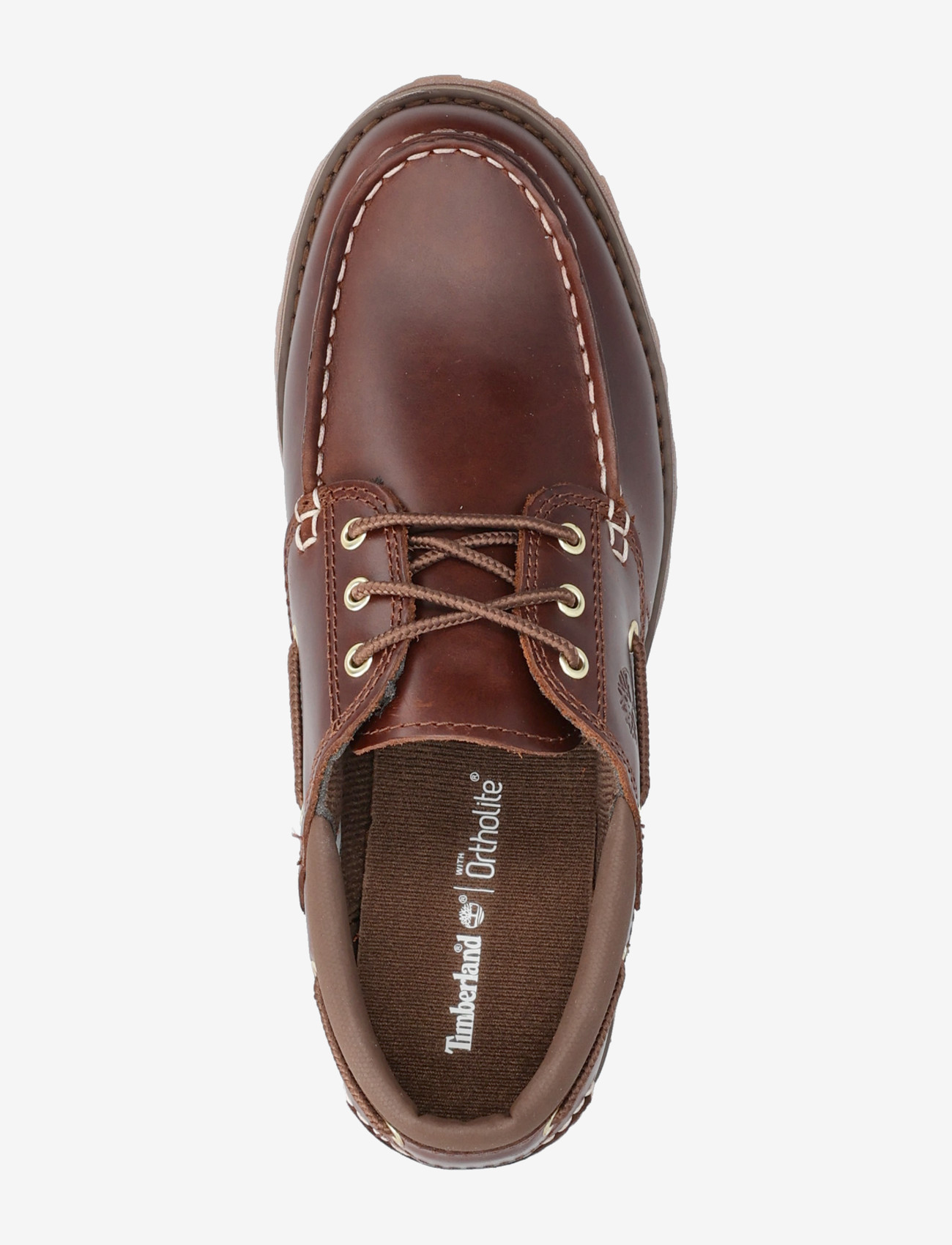Timberland - Timberland Authentic BOAT SHOE RUST FULL GRAIN - derby kingad - rust/copper - 3