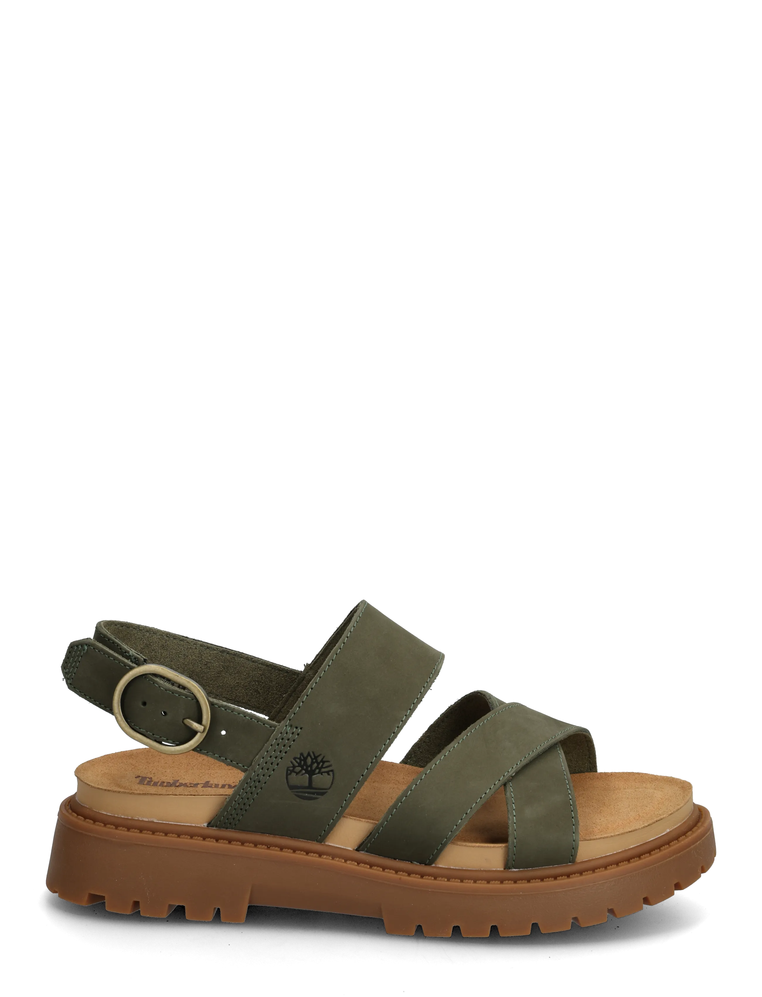 Timberland - BACKSTRAP SANDAL - sandały na platformie - dark green - 1