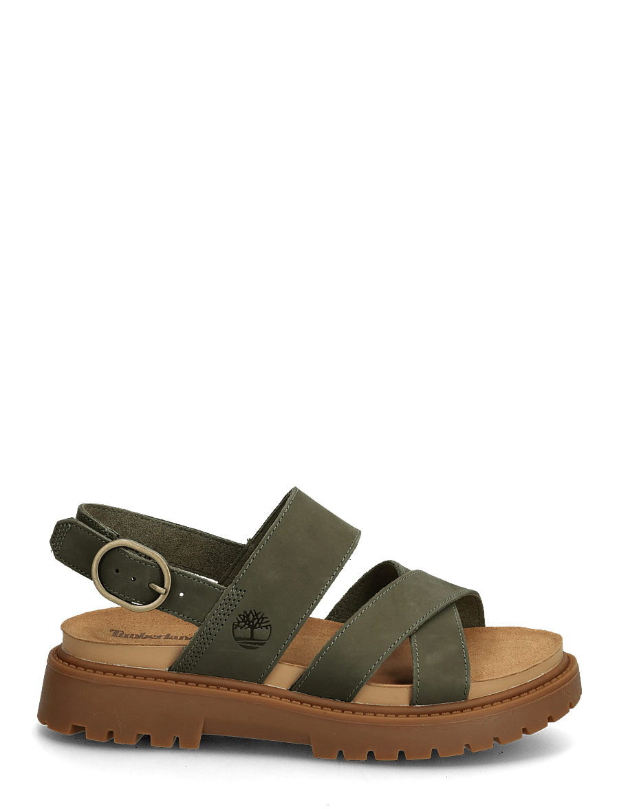 Timberland - BACKSTRAP SANDAL - plateau-sandalen - dark green - 1