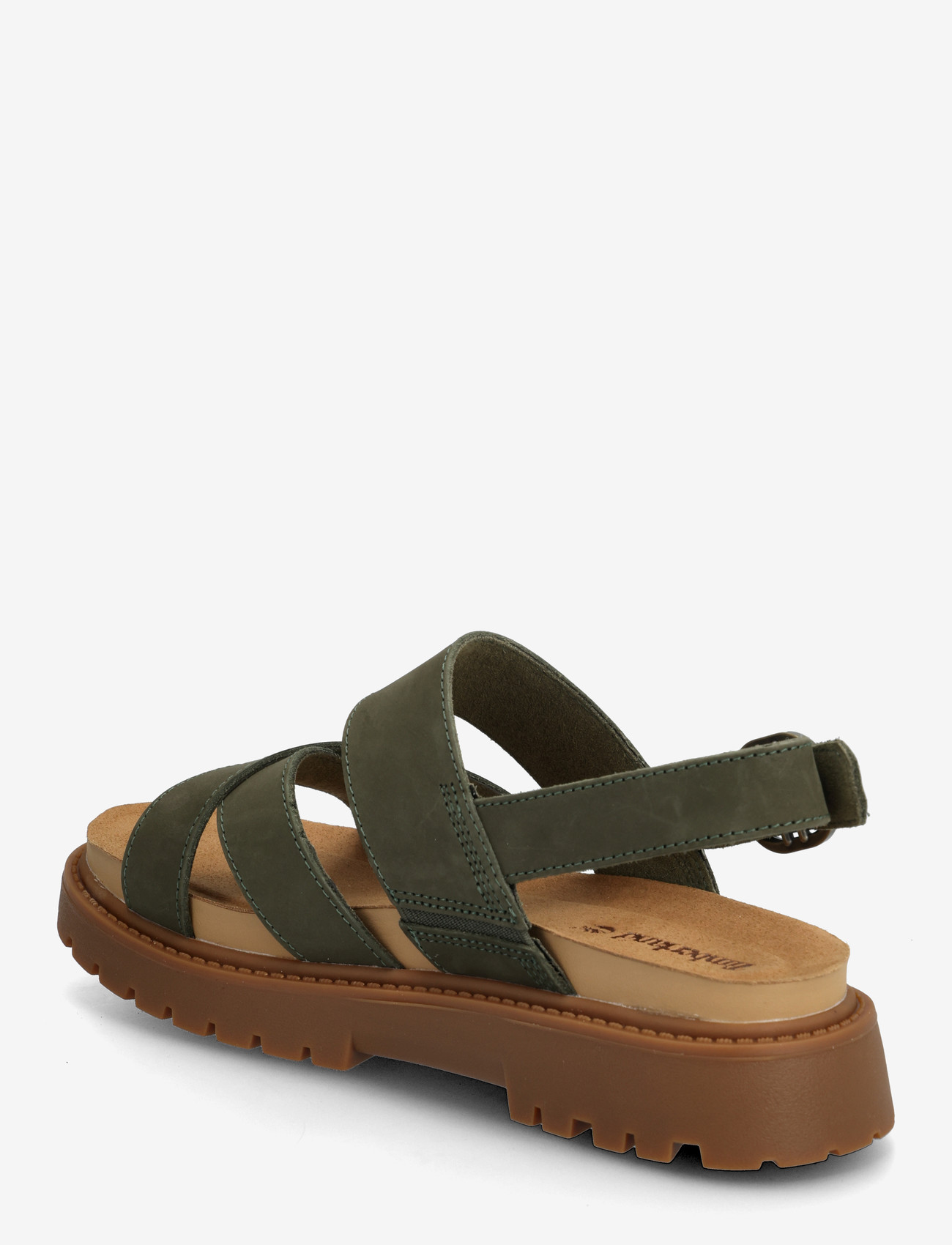 Timberland - Clairemont Way BACKSTRAP SANDAL DARK GREEN NUBUCK - plateau-sandalen - dark green - 2