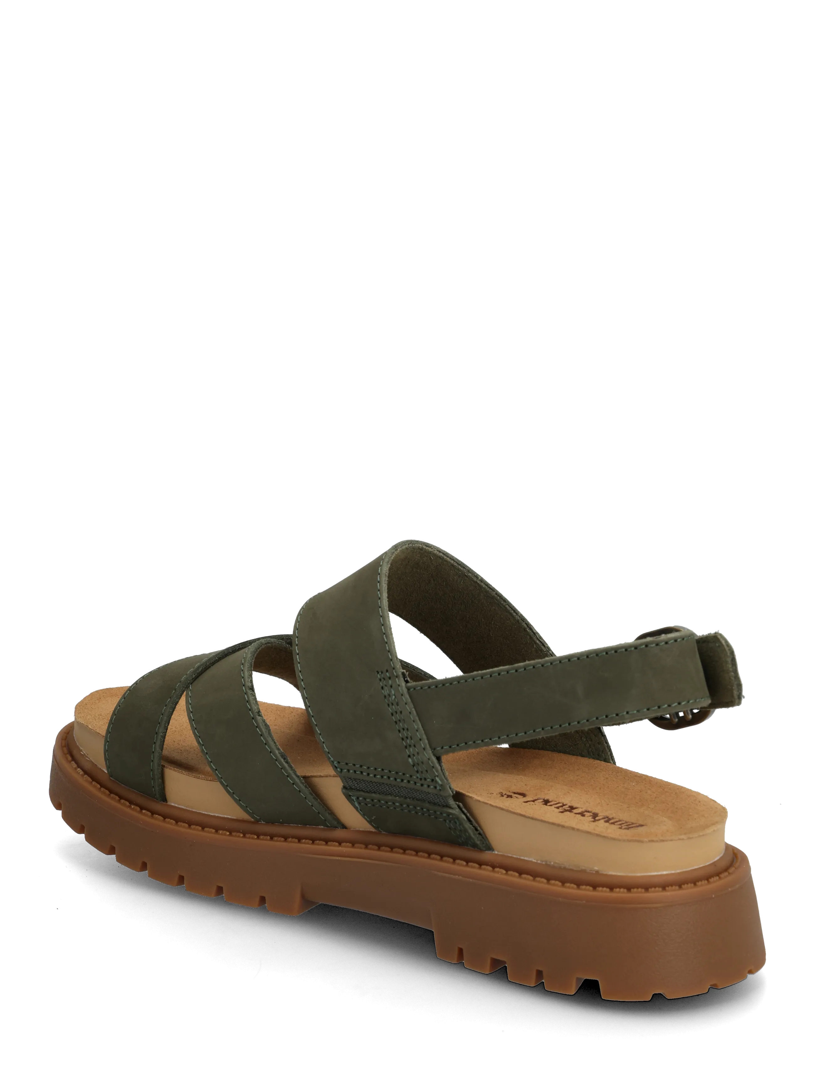 Timberland - BACKSTRAP SANDAL - sandały na platformie - dark green - 2