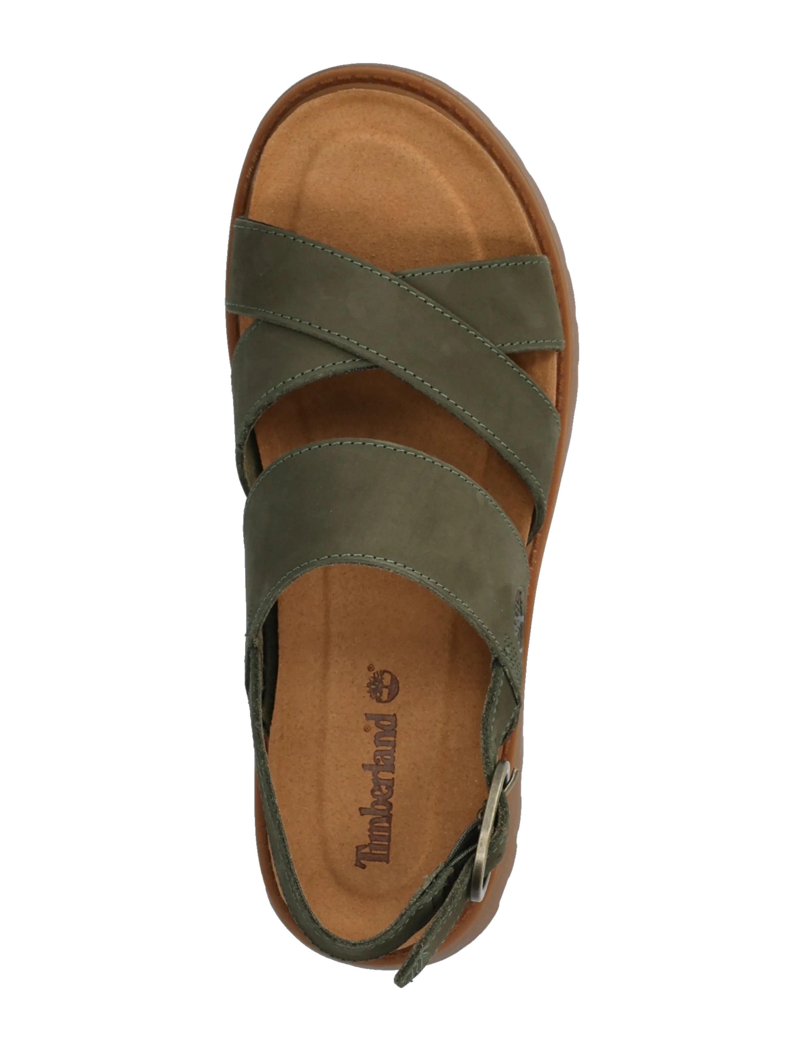 Timberland - BACKSTRAP SANDAL - sandały na platformie - dark green - 3