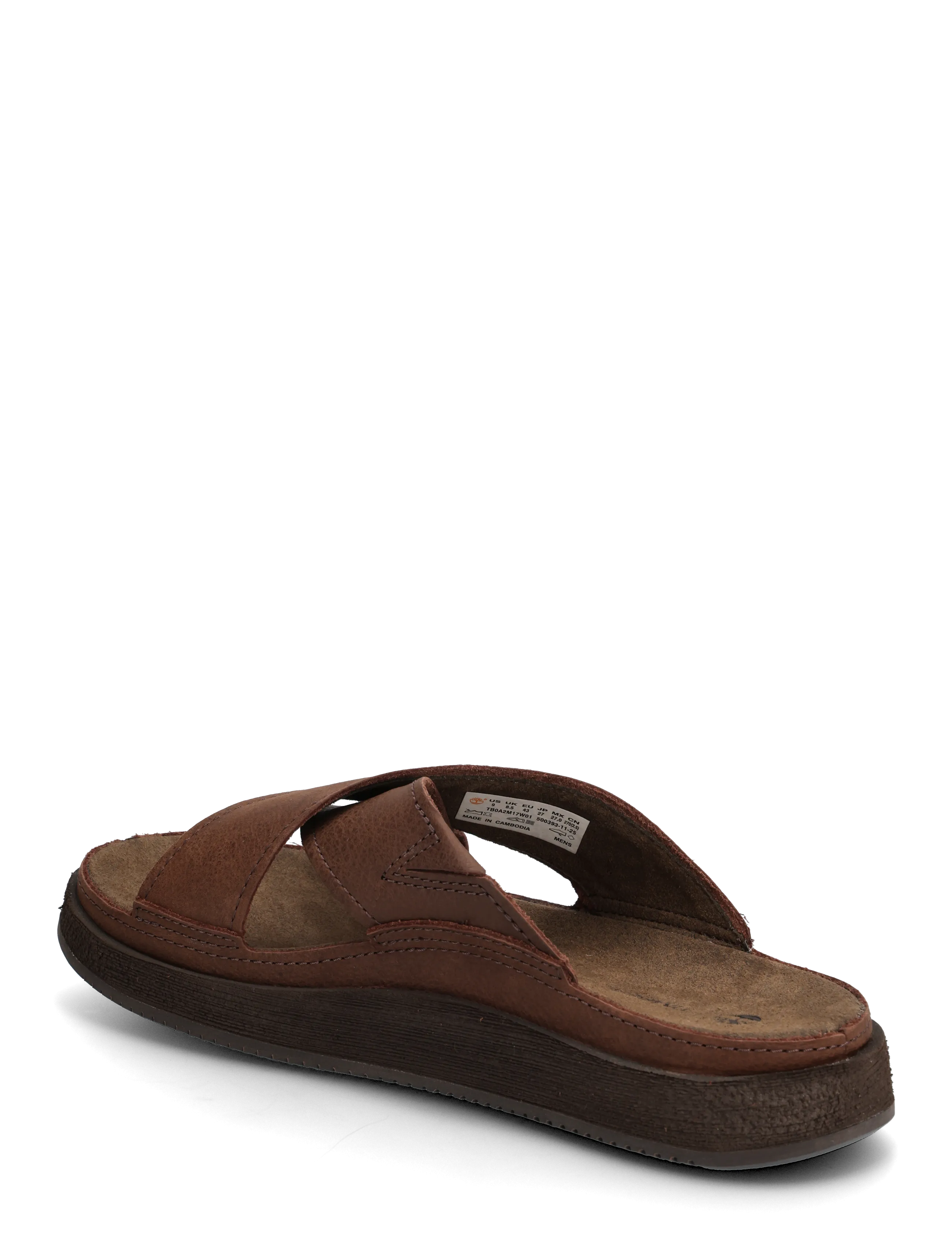 Timberland - CASCO COVE SLIDE SANDAL DARK BROWN FULL GRAIN - shoppa efter stil - dark brown - 1
