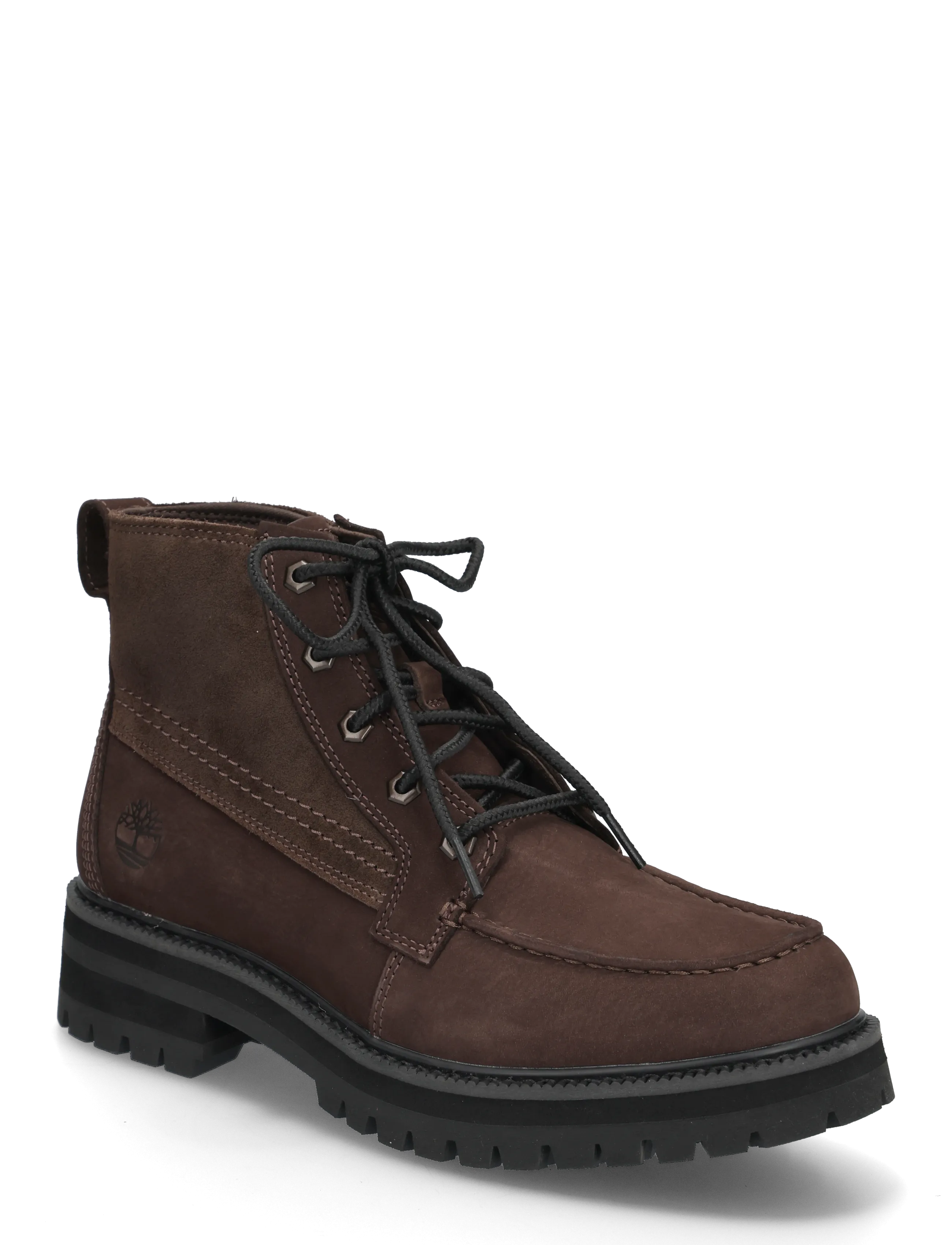 Timberland MID LACE UP BOOT - Boots - DK BRN NUBUCK / brown