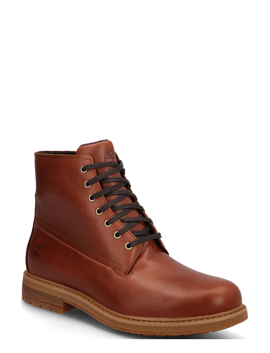 Timberland - MID LACE UP WITH ZIP WATERPROOF BOOT - gummistøvler - rst full grain - 0