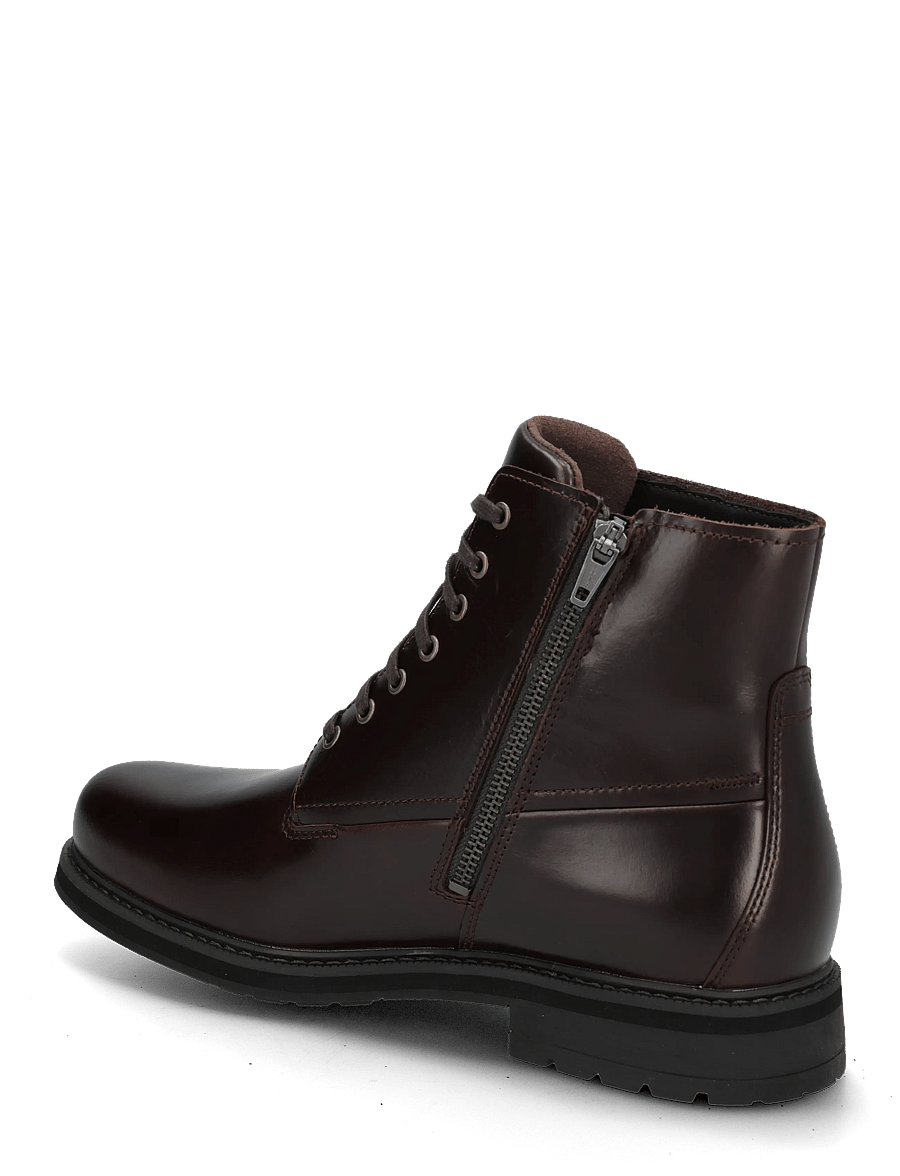 Timberland - MID LACE UP WITH ZIP WATERPROOF BOOT - laced boots - dk brn f grain - 1