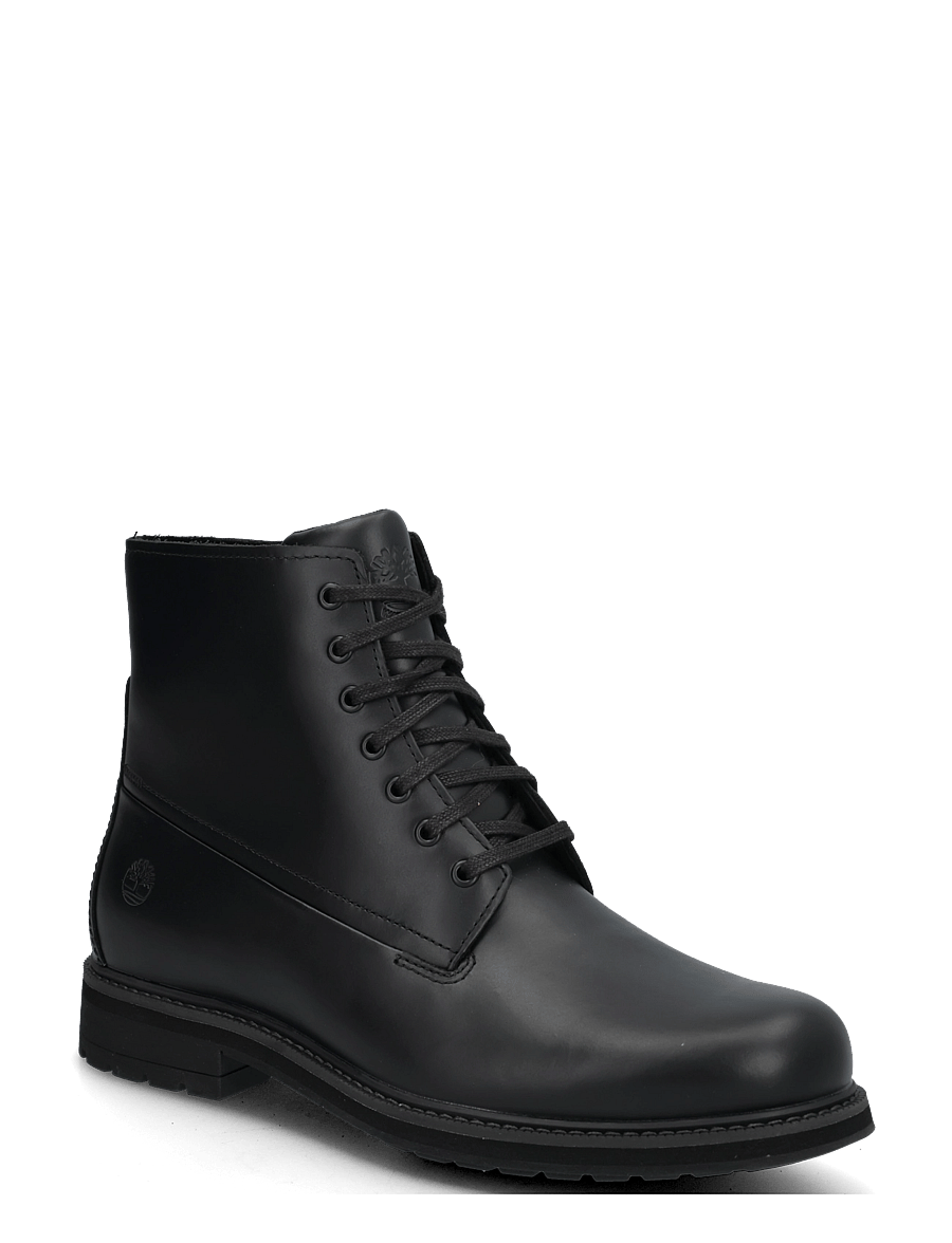 Timberland - MID LACE UP WITH ZIP WATERPROOF BOOT - gummistøvler - blk full grain - 0