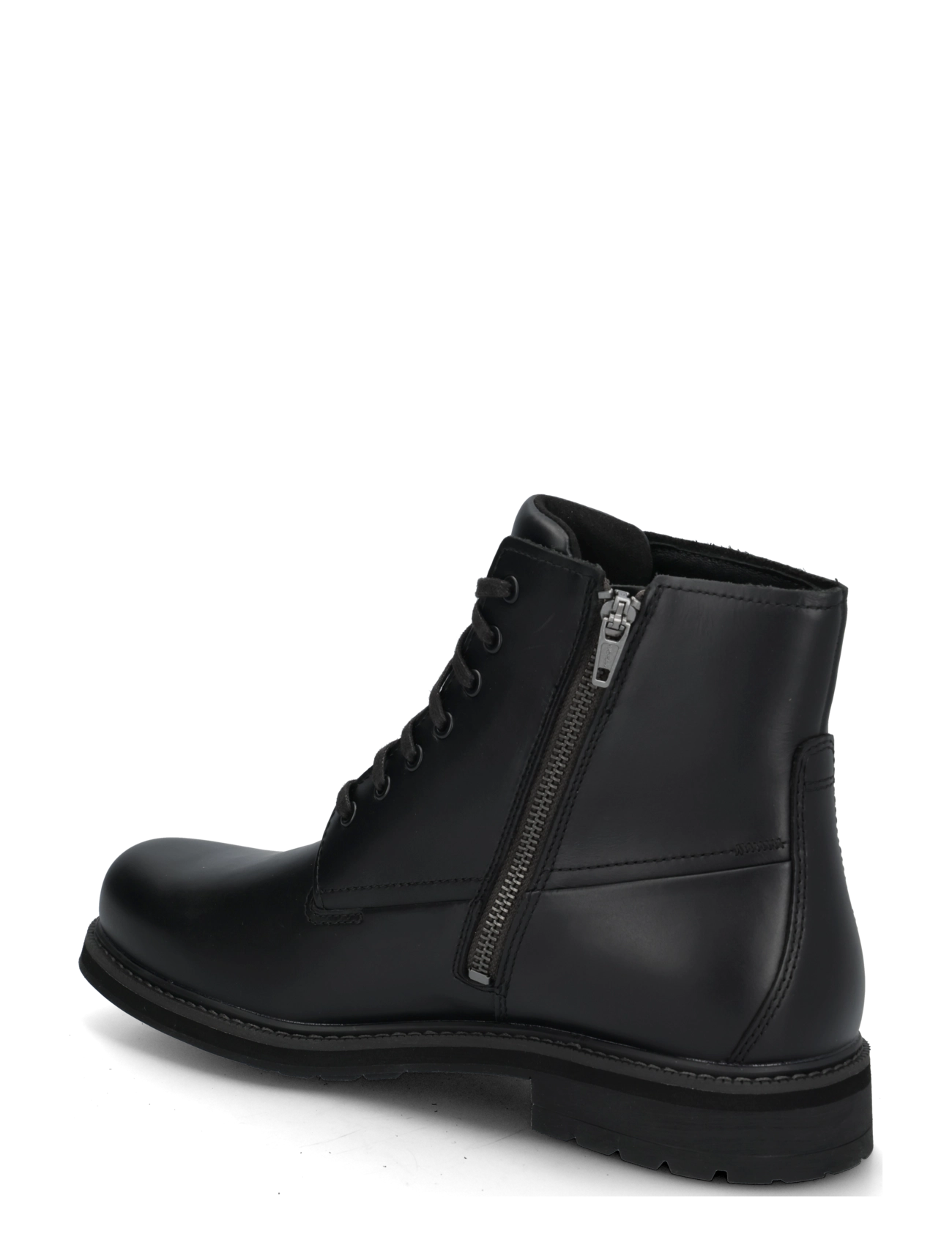 Timberland - MID LACE UP WITH ZIP WATERPROOF BOOT - blk full grain - 1