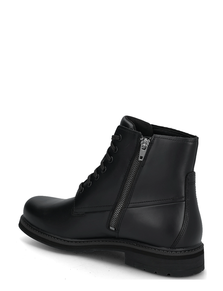 Timberland - MID LACE UP WITH ZIP WATERPROOF BOOT - gummistøvler - blk full grain - 1