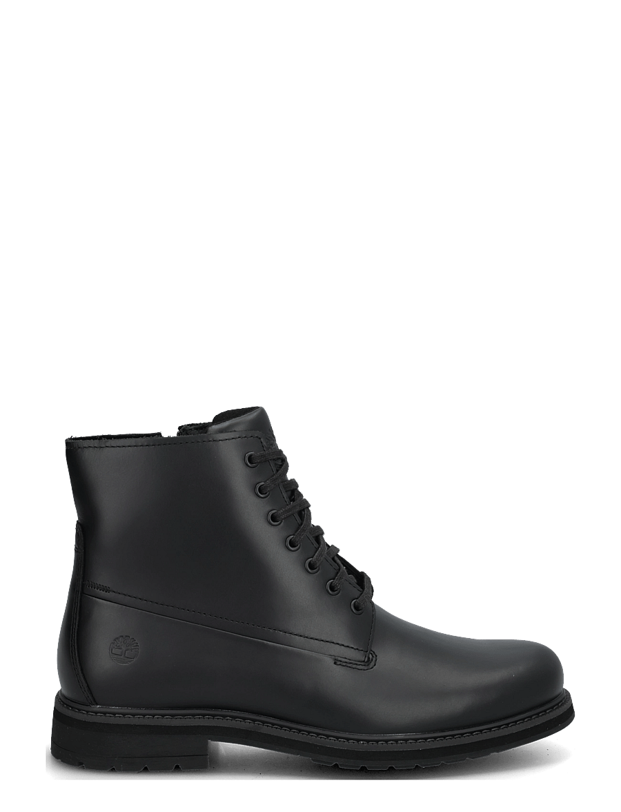Timberland - MID LACE UP WITH ZIP WATERPROOF BOOT - gummistøvler - blk full grain - 2