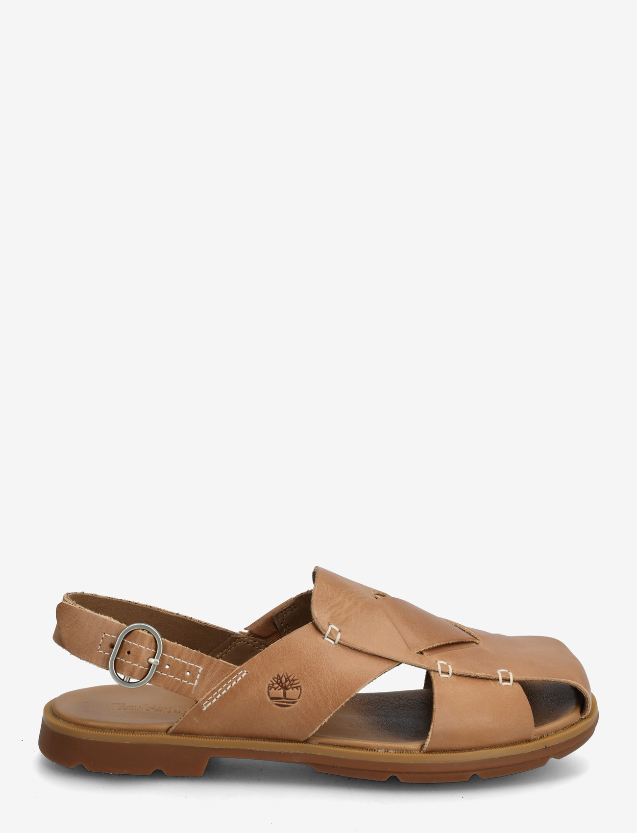 Timberland - CALISTA BAY BACKSTRAP SANDAL MEDIUM BROWN FULL GRAIN - flade sandaler - medium brown - 1