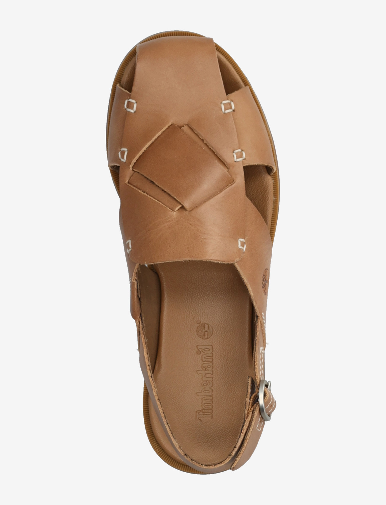 Timberland - CALISTA BAY BACKSTRAP SANDAL MEDIUM BROWN FULL GRAIN - flade sandaler - medium brown - 3