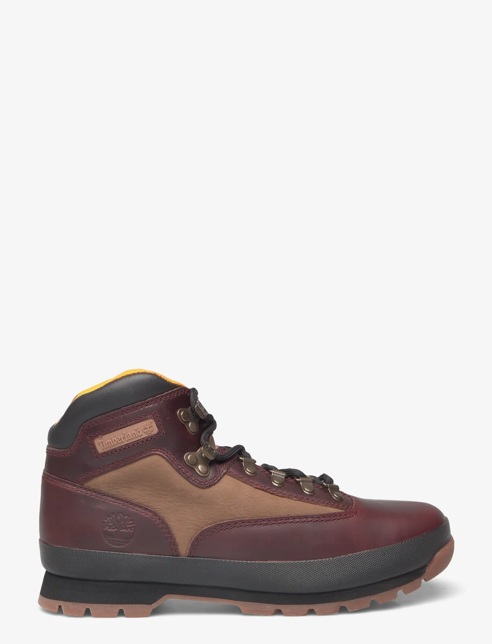 Timberland - Euro Hiker MID LACE UP BOOT BURGUNDY FULL GRAIN - vinterkängor - burgundy full grain - 1