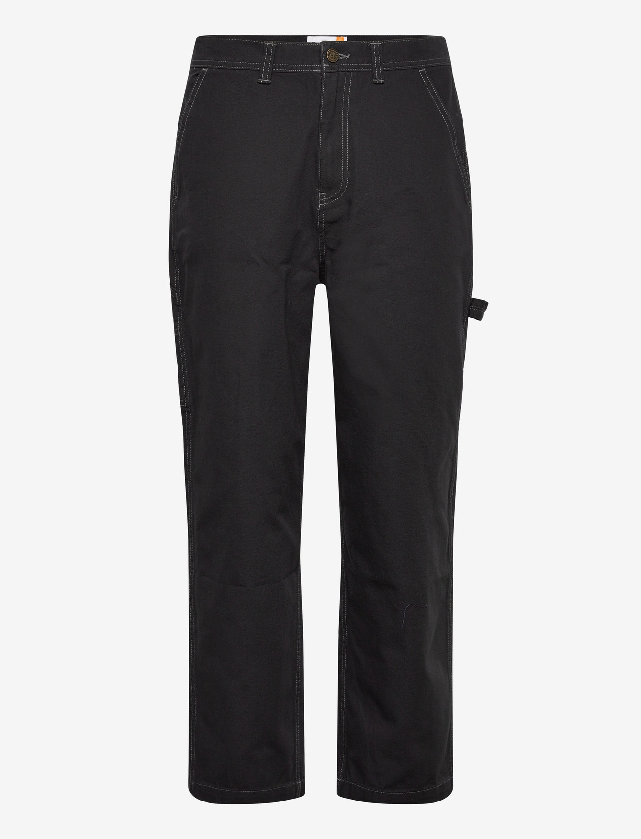 Timberland - Washed Duck Canvas Carpenter Pant BLACK - casual bukser - black - 1
