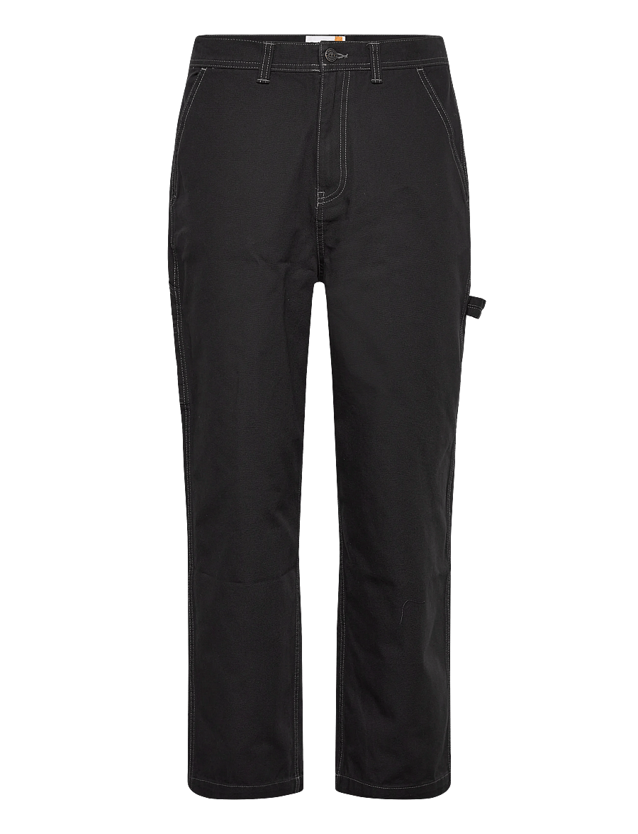 Timberland - Washed Duck Canvas Carpenter Pant BLACK - freizeithosen - black - 1