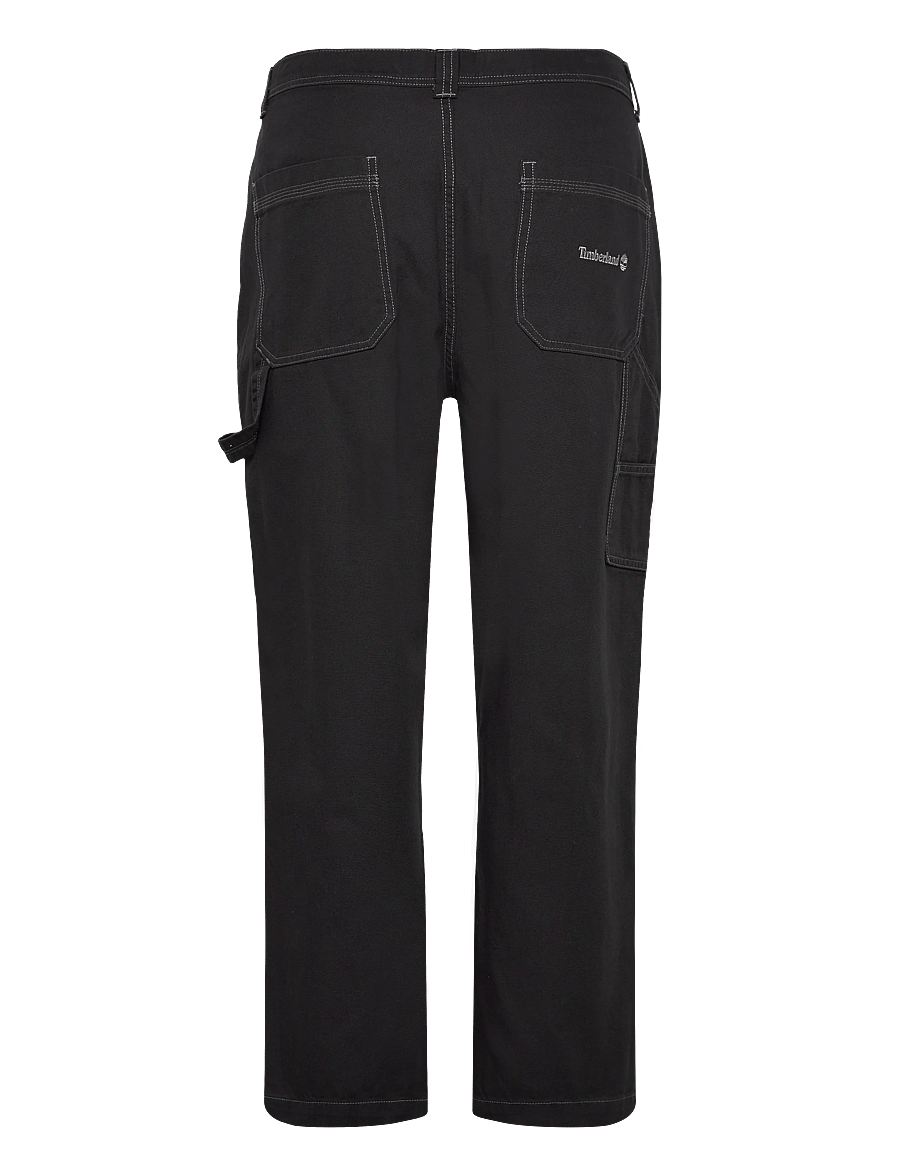 Timberland - Washed Duck Canvas Carpenter Pant BLACK - freizeithosen - black - 2