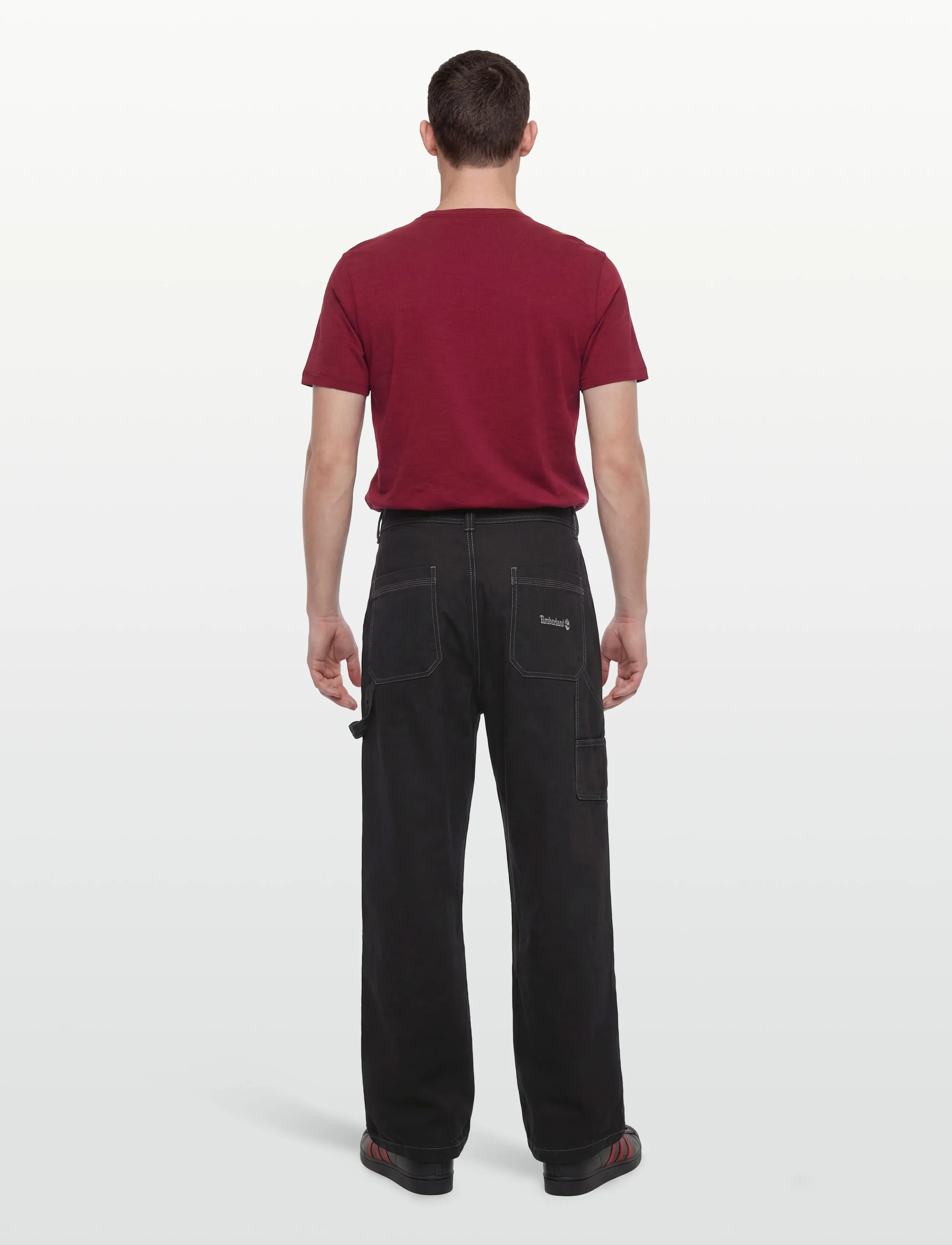Timberland - Washed Duck Canvas Carpenter Pant BLACK - casual - black - 4