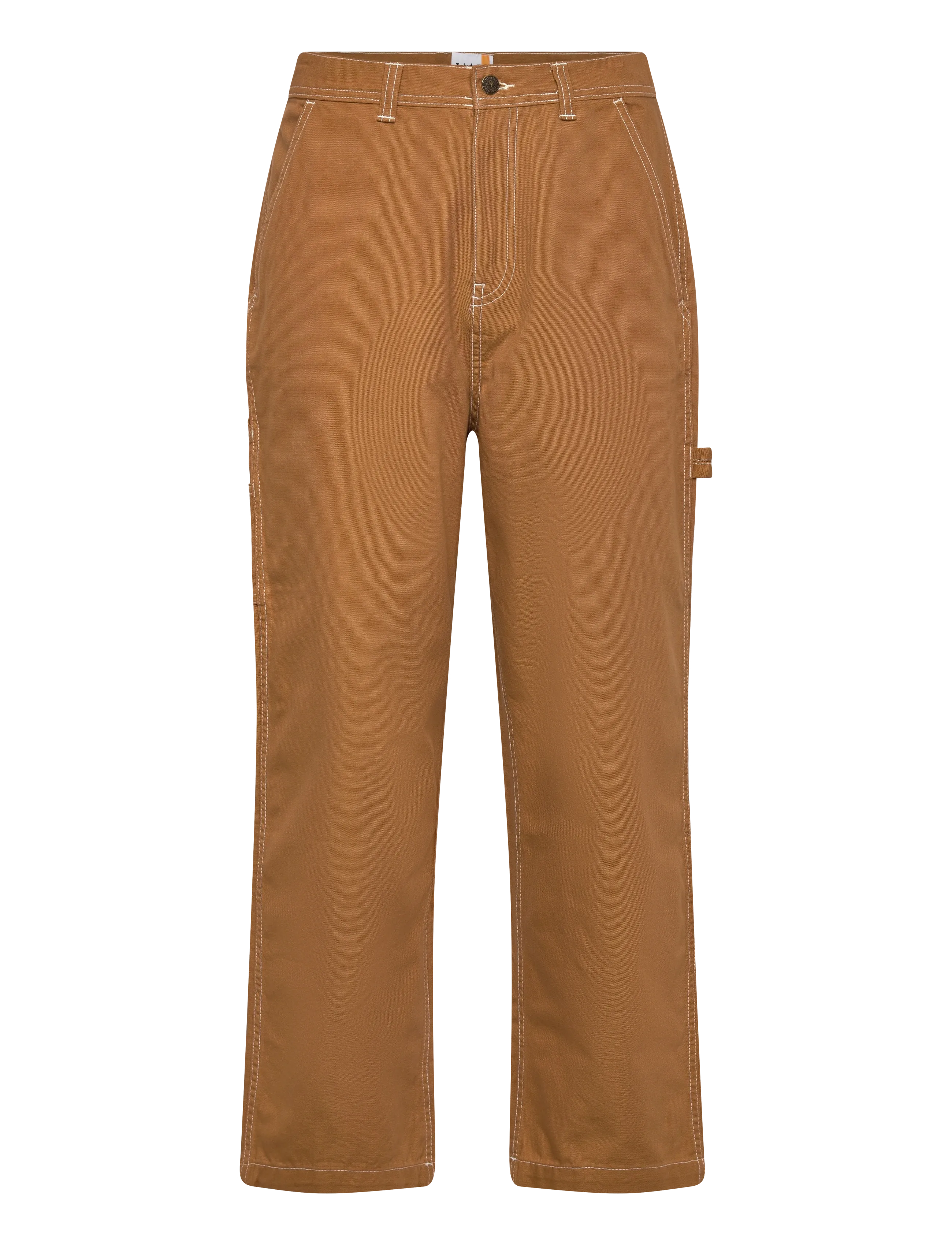 TIMBERLAND Washed Duck Canvas Carpenter Hose Dunkel Wheat Stiefel Braun - 33x32 - Herren