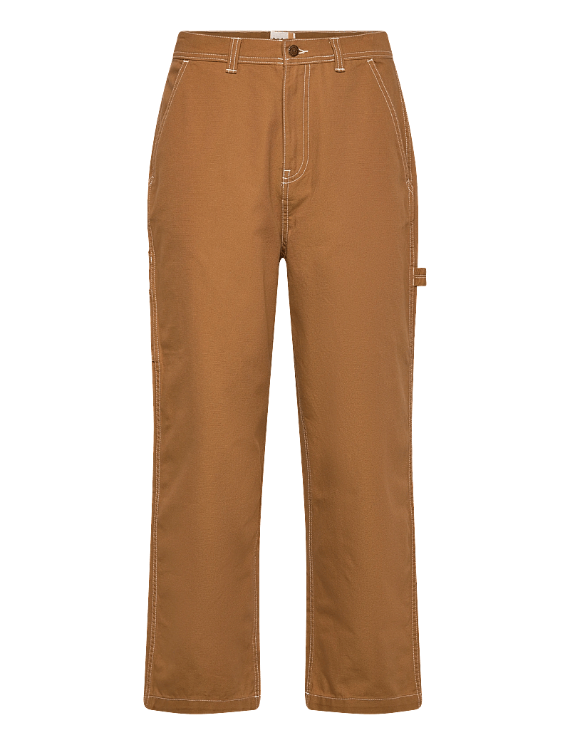 Timberland - Washed Duck Canvas Carpenter Pant DARK WHEAT BOOT - cargo püksid - dark brown - 0