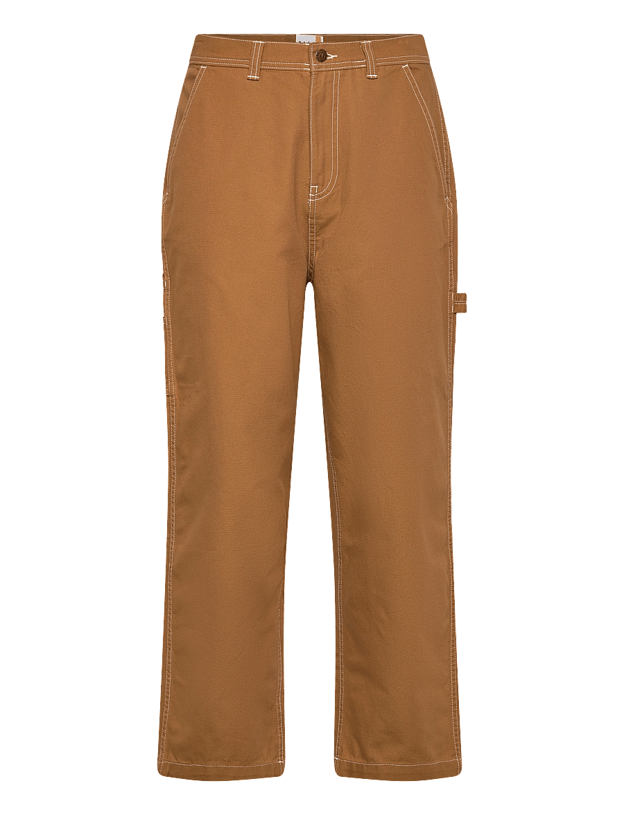 Timberland - Washed Duck Canvas Carpenter Pant DARK WHEAT BOOT - cargohosen - dark brown - 1