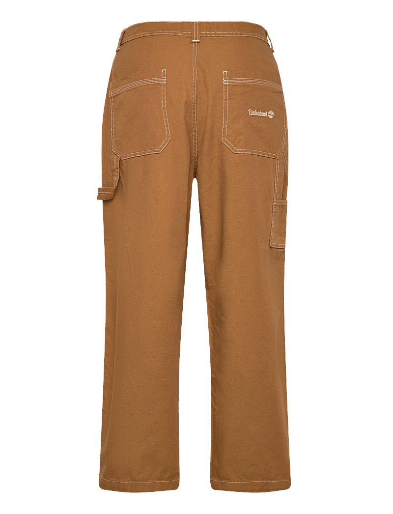 Timberland - Washed Duck Canvas Carpenter Pant DARK WHEAT BOOT - cargo püksid - dark brown - 1