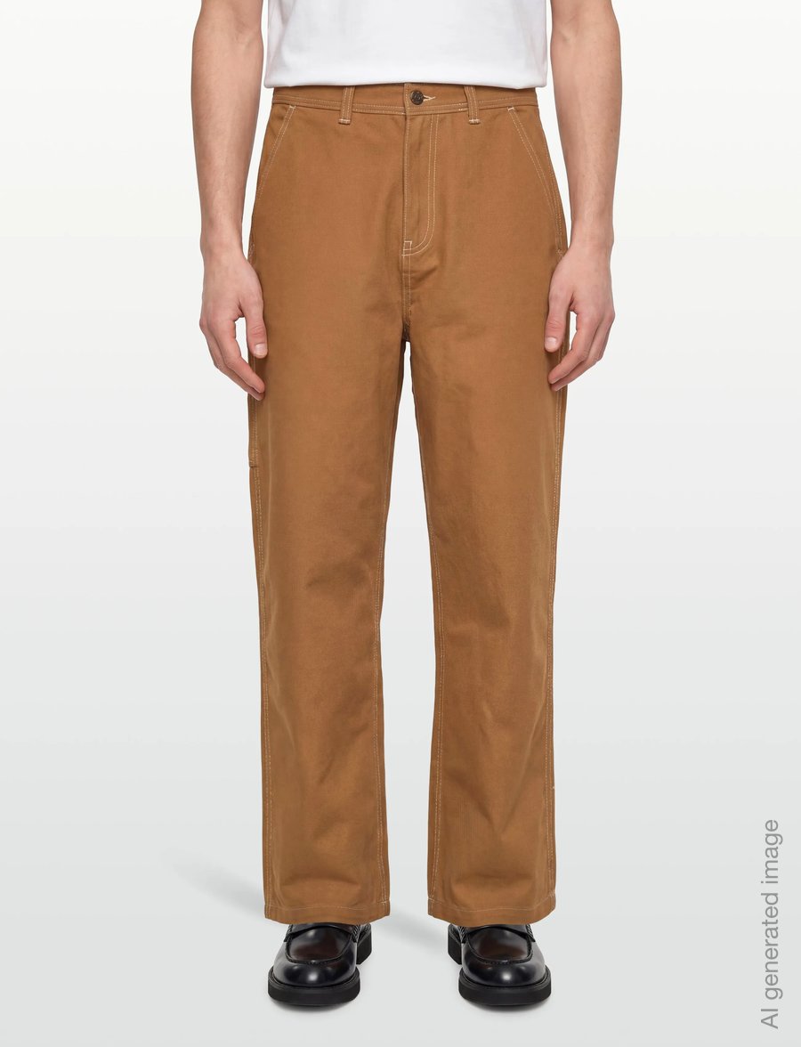 Timberland - Washed Duck Canvas Carpenter Pant DARK WHEAT BOOT - cargohosen - dark brown - 3