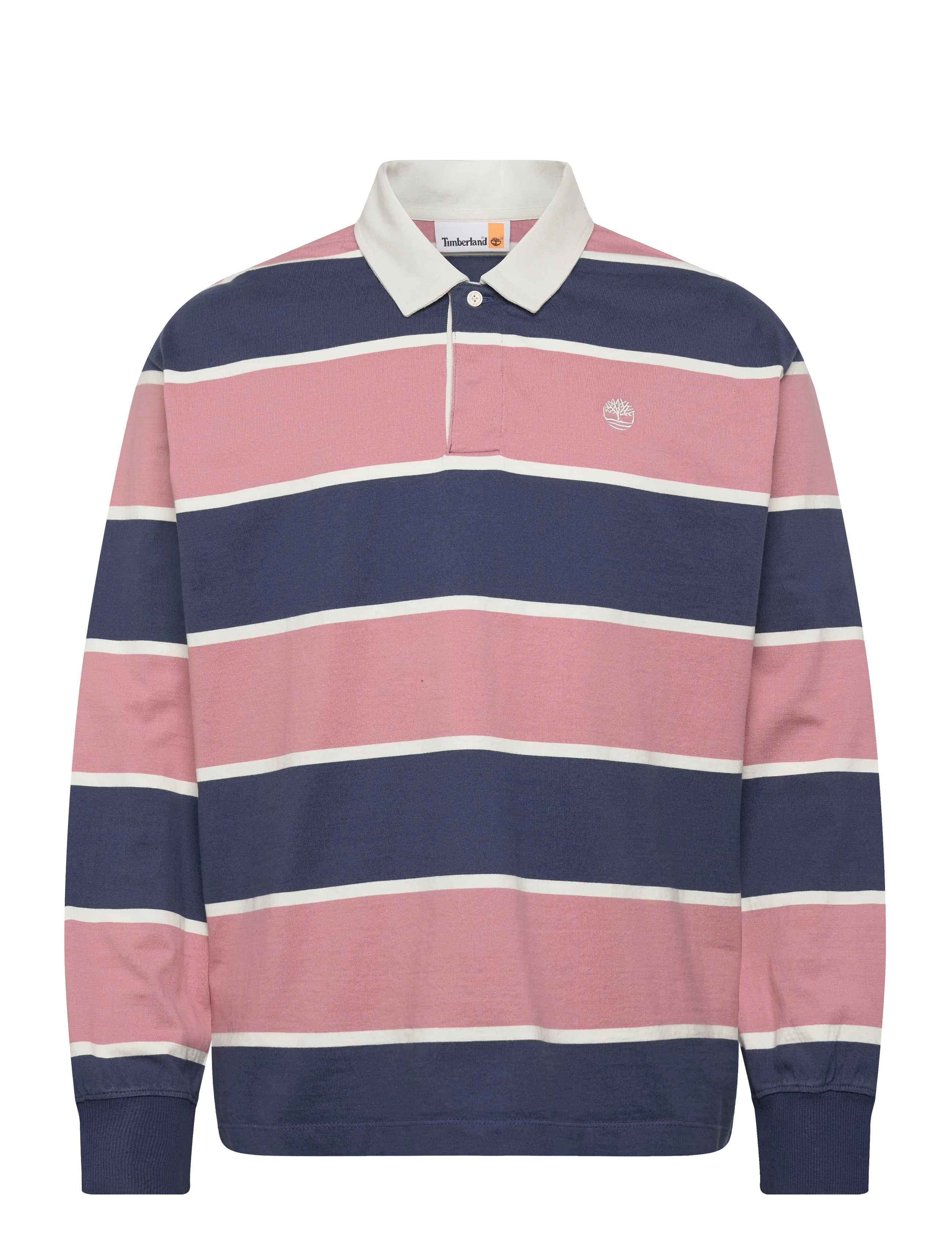 Timberland Rugby Polo Shirt Ash Rose-Oceana, XXL, Pink, Poloer > Langærmede, Herre