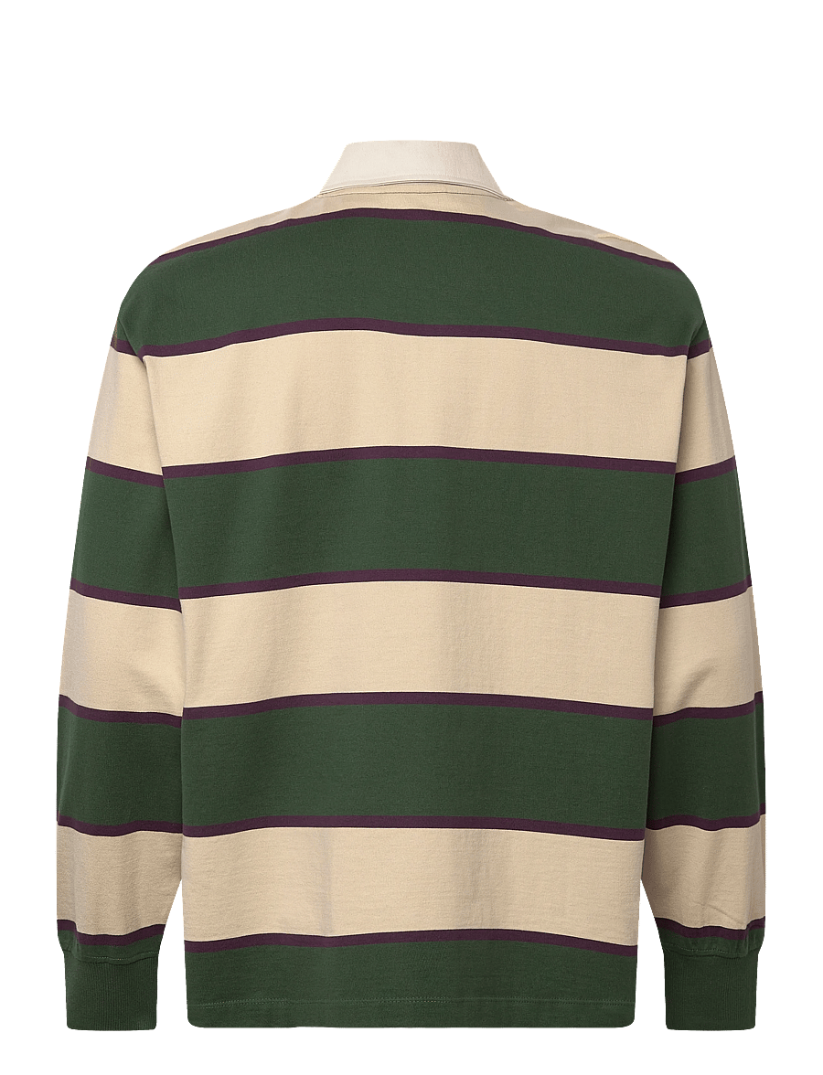 Timberland - Rugby Polo Shirt PINENEEDLE / PUTTY - polos - misc - 1