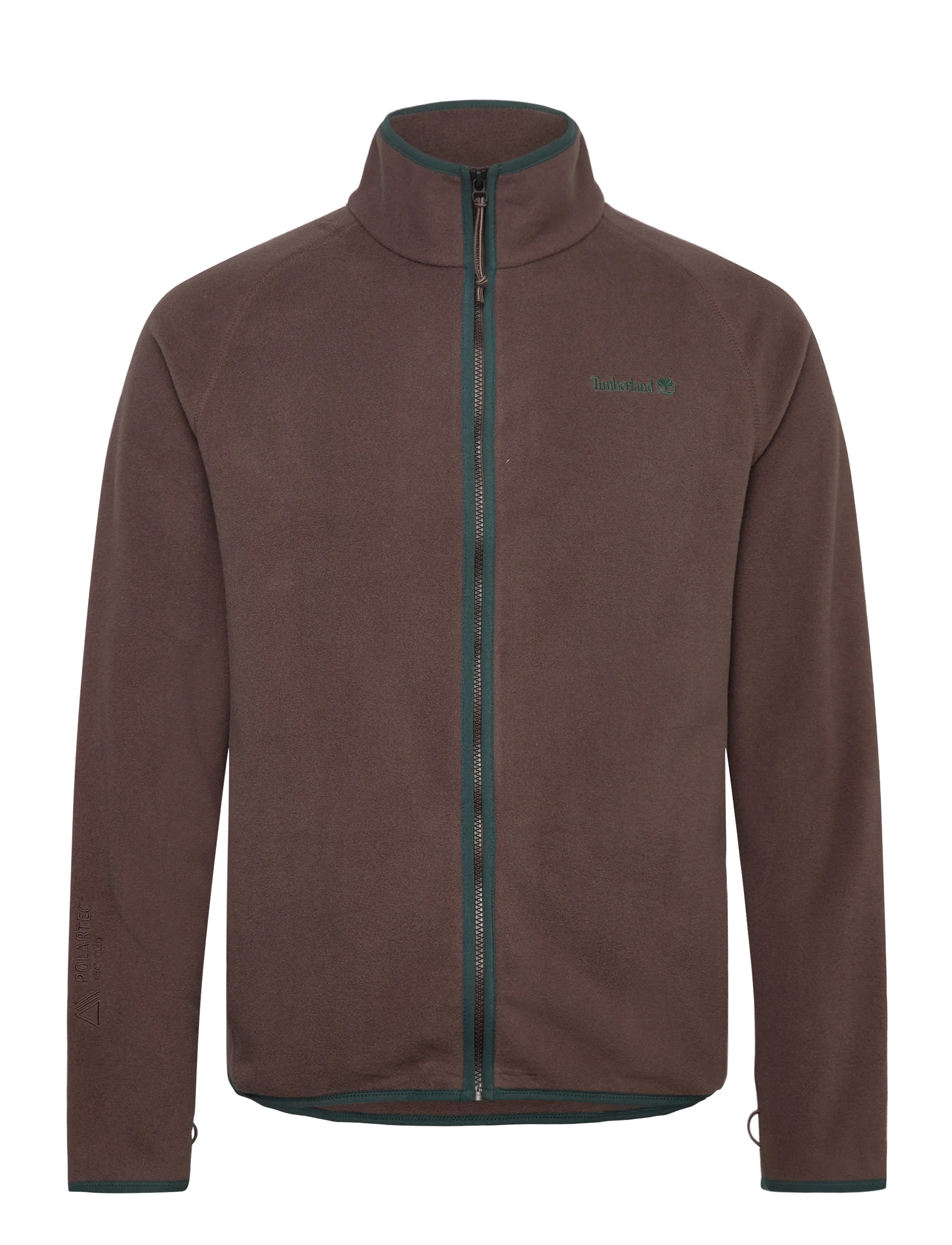 Timberland Polartec 100 Full Zip Fleece, S, Brown, Strik > Trøjer Med Fuld Lynlås, Herre