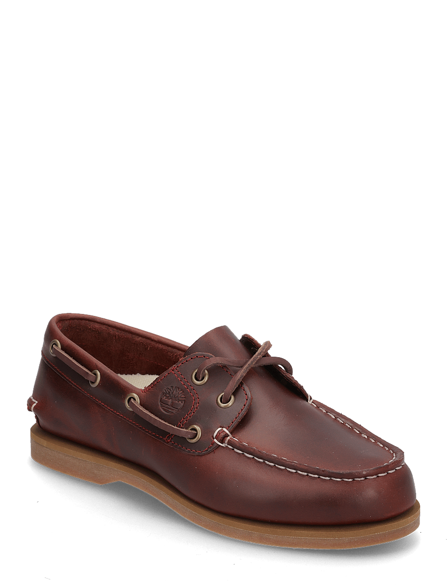 Timberland - CLASSIC BOAT BOAT SHOE BURGUNDY FULL GRAIN - bootsschuhe - burgundy - 0