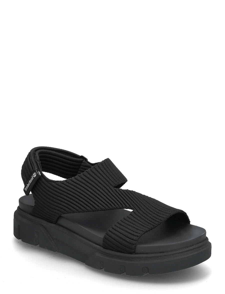 Timberland - Greyfield Sandal BACKSTRAP SANDAL BLACK KNIT - flade sandaler - black - 0