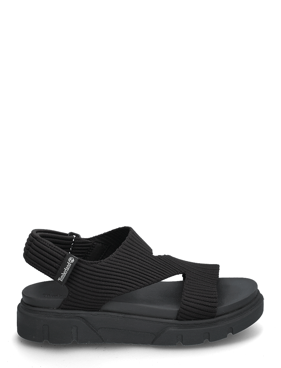 Timberland - Greyfield Sandal BACKSTRAP SANDAL BLACK KNIT - flade sandaler - black - 1