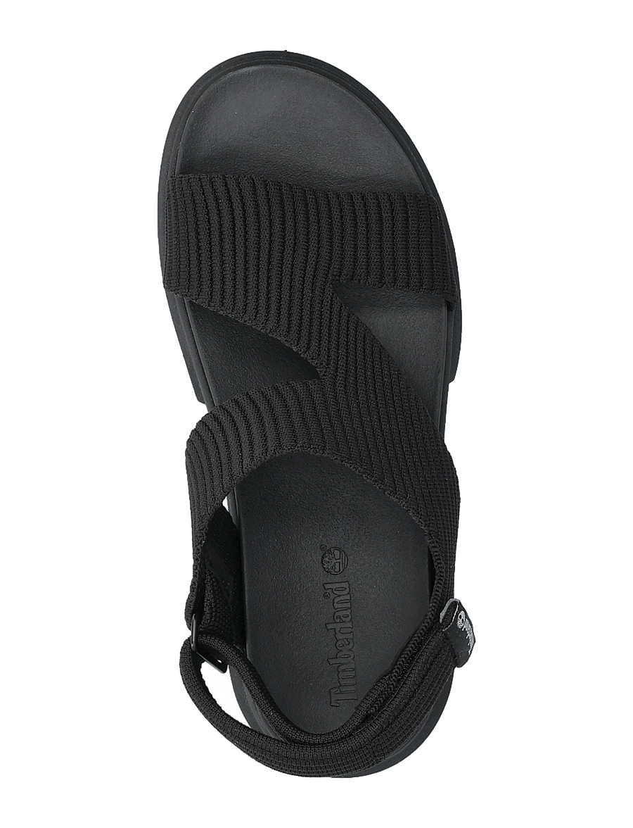 Timberland - Greyfield Sandal BACKSTRAP SANDAL BLACK KNIT - flade sandaler - black - 3
